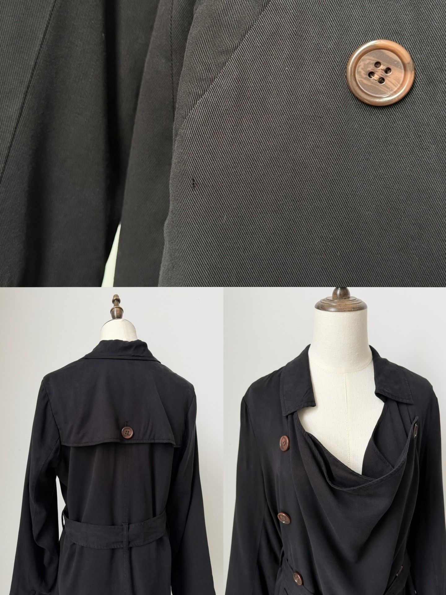 Issey Miyake Issey Miyake 2005 Mainline Draped Trench Coat Size L / US 10 / IT 46 - 9 Thumbnail