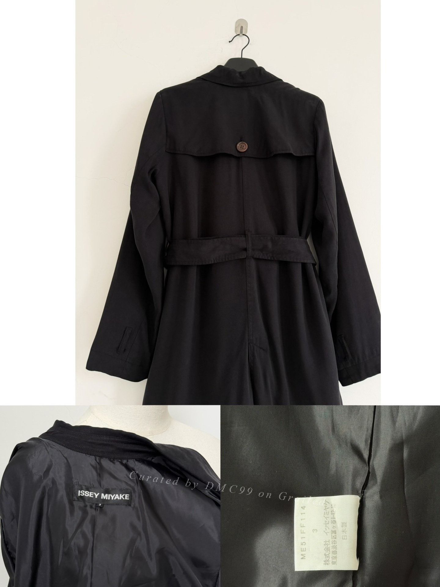 Issey Miyake Issey Miyake 2005 Mainline Draped Trench Coat Size L / US 10 / IT 46 - 6 Thumbnail