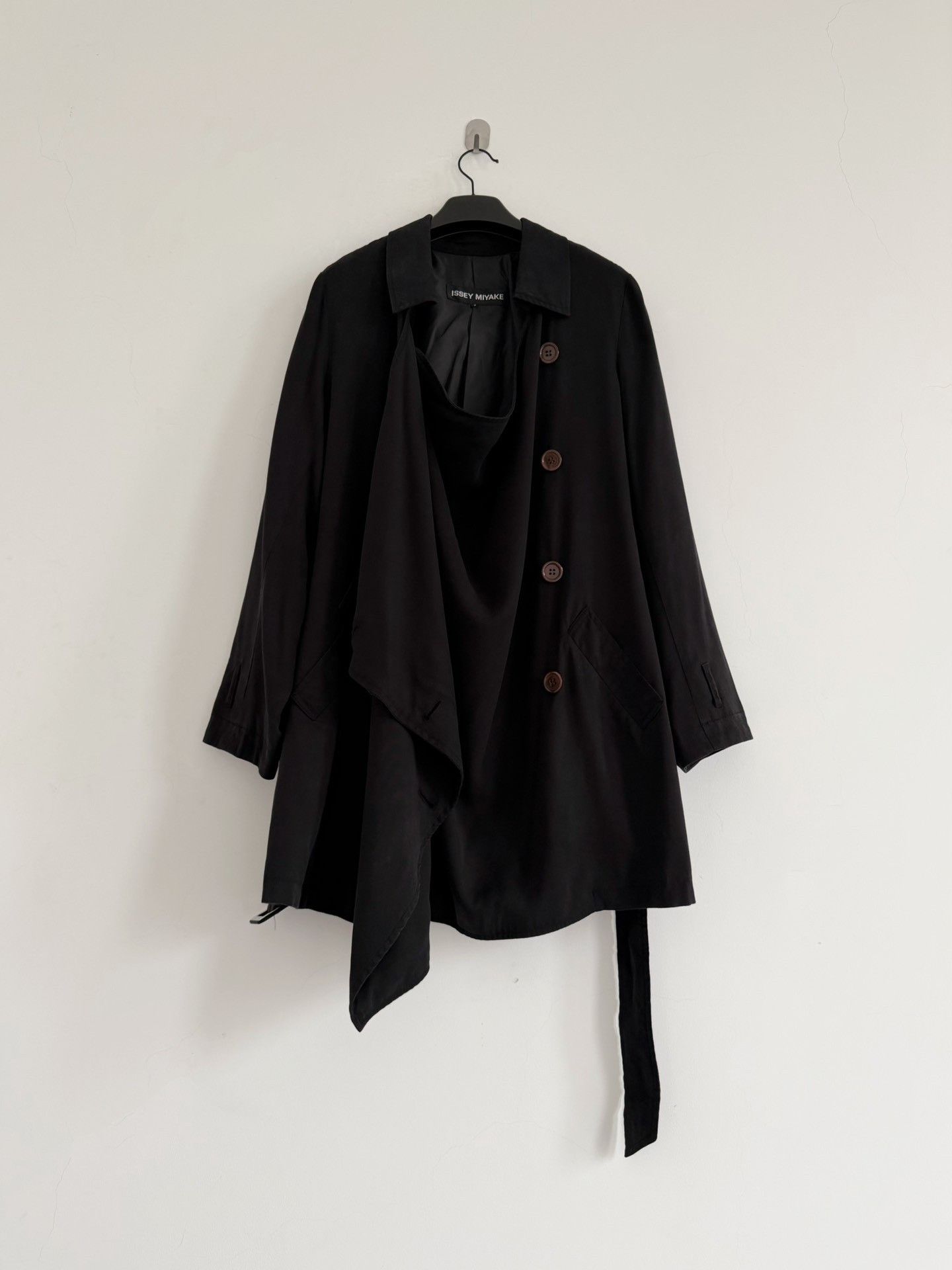Issey Miyake Issey Miyake 2005 Mainline Draped Trench Coat Size L / US 10 / IT 46 - 5 Thumbnail