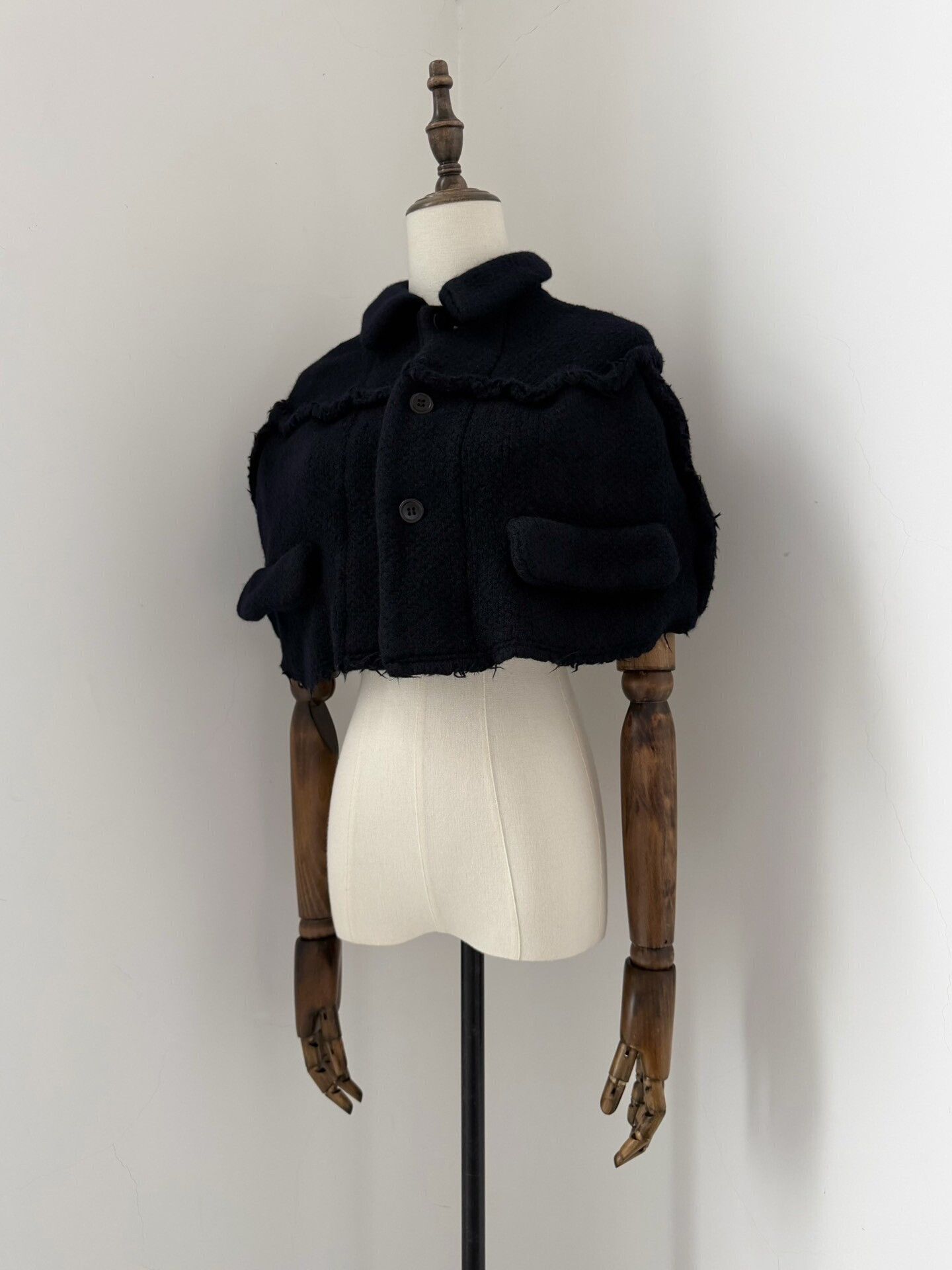 Rei Kawakubo Comme des Garçons 2002 Robe Line Cape Top Size M / US 6-8 / IT 42-44 - 4 Thumbnail
