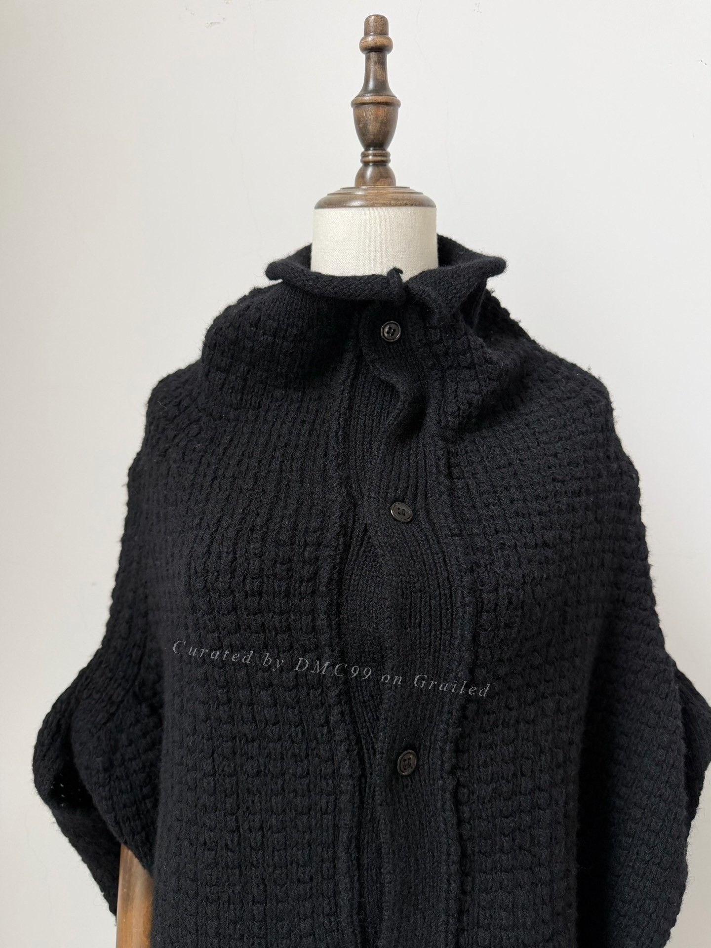 Yohji Yamamoto Yohji Yamamoto Y's Thick Knit Cape Top Size L / US 10 / IT 46 - 3 Thumbnail