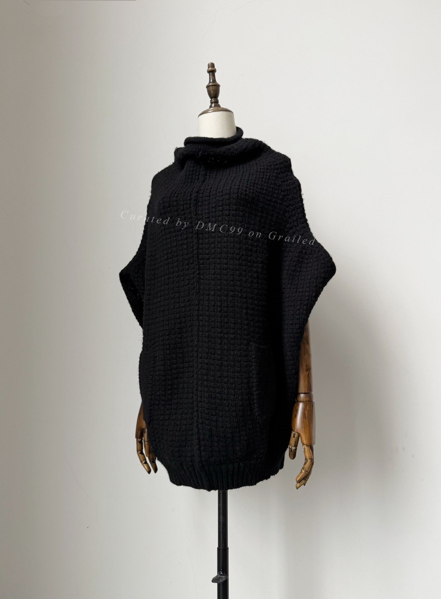 Yohji Yamamoto Yohji Yamamoto Y's Thick Knit Cape Top Size L / US 10 / IT 46 - 4 Thumbnail