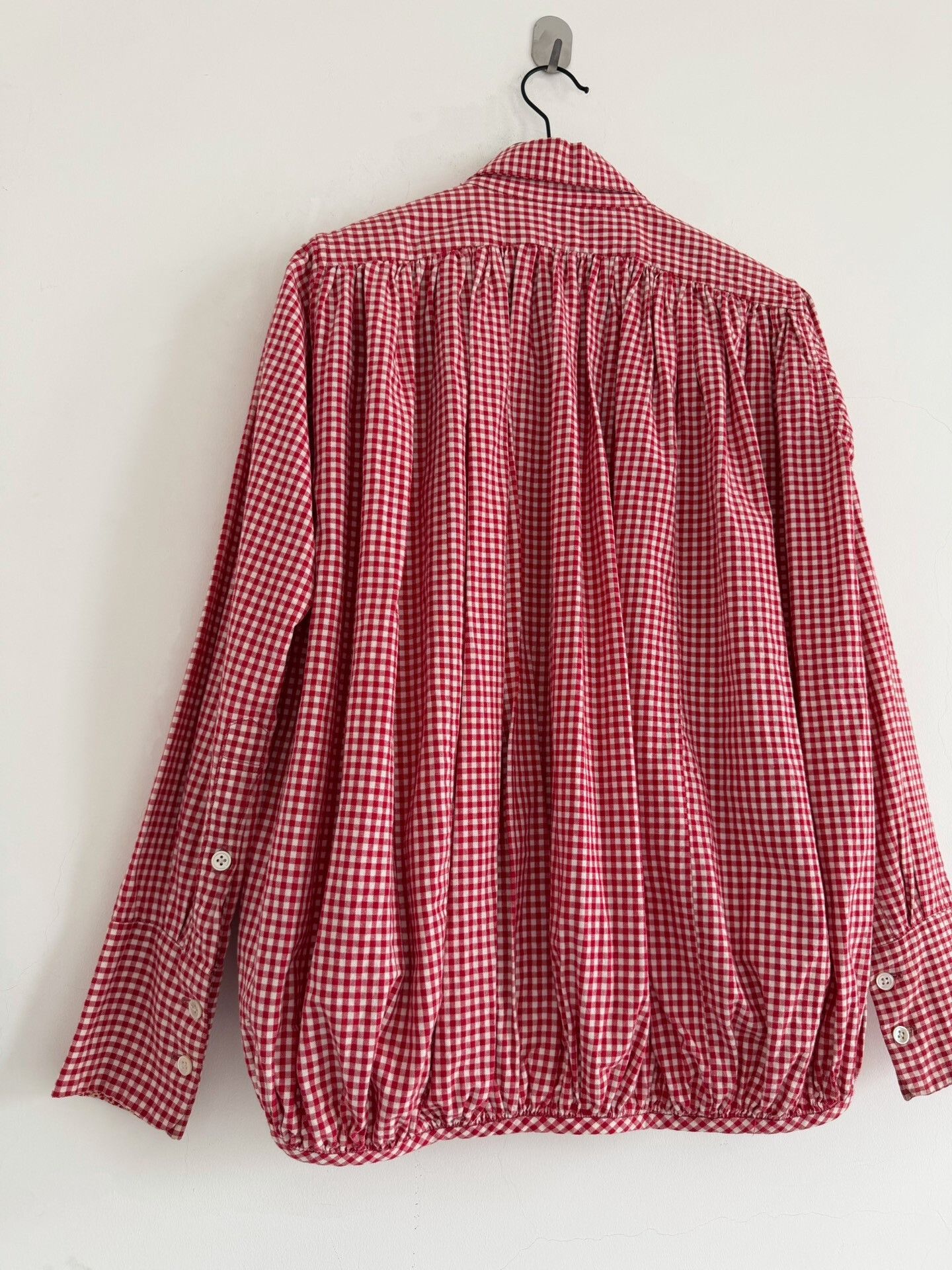 Kapital Kapital Red Check 3D Bubble Shirt Size XS / US 0-2 / IT 36-38 - 5 Thumbnail