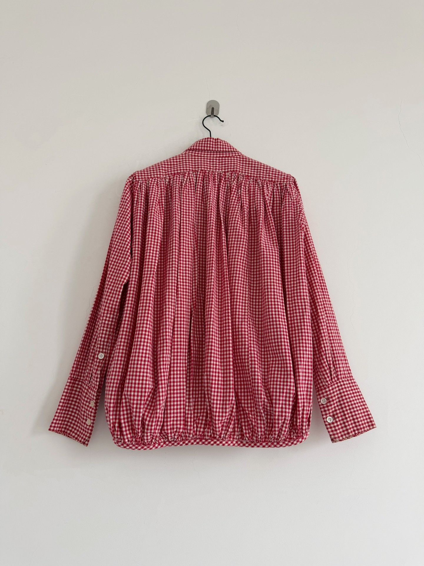 Kapital Kapital Red Check 3D Bubble Shirt Size XS / US 0-2 / IT 36-38 - 2 Thumbnail