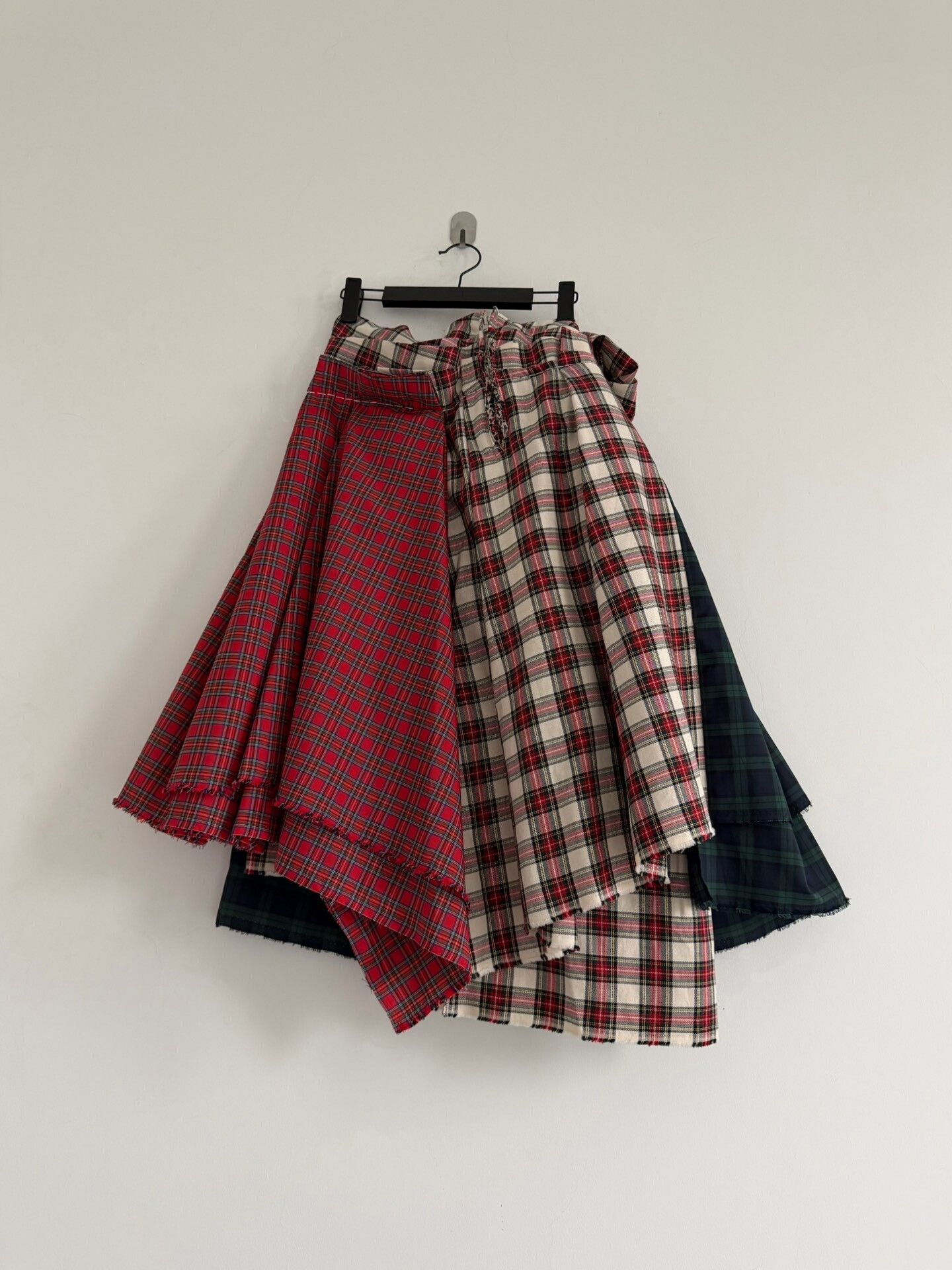 Comme des Garcons Comme des Garçons 2005 Runway Plaid Skirt Size 35" - 2 Thumbnail