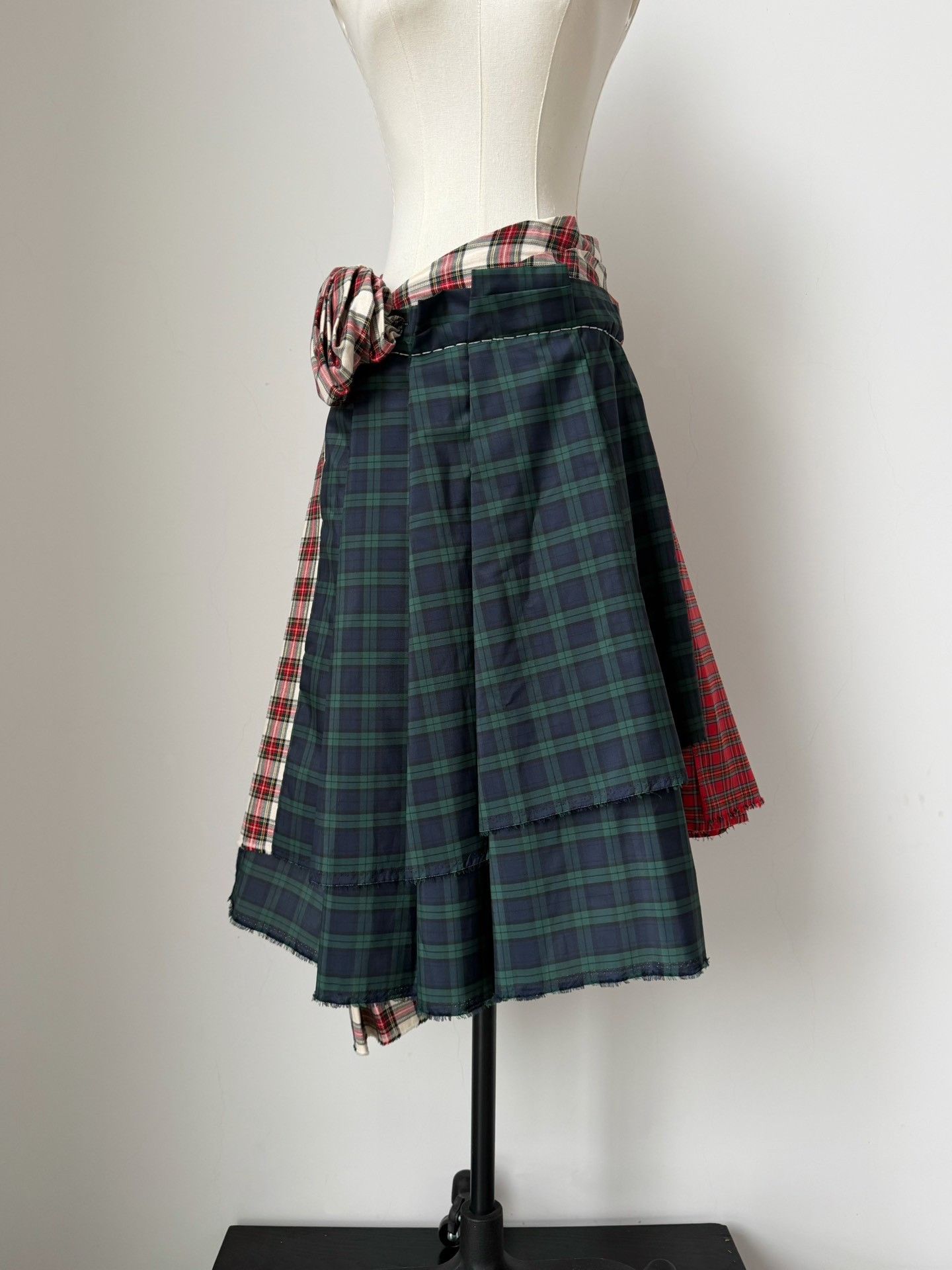 Comme des Garcons Comme des Garçons 2005 Runway Plaid Skirt Size 35" - 6 Thumbnail