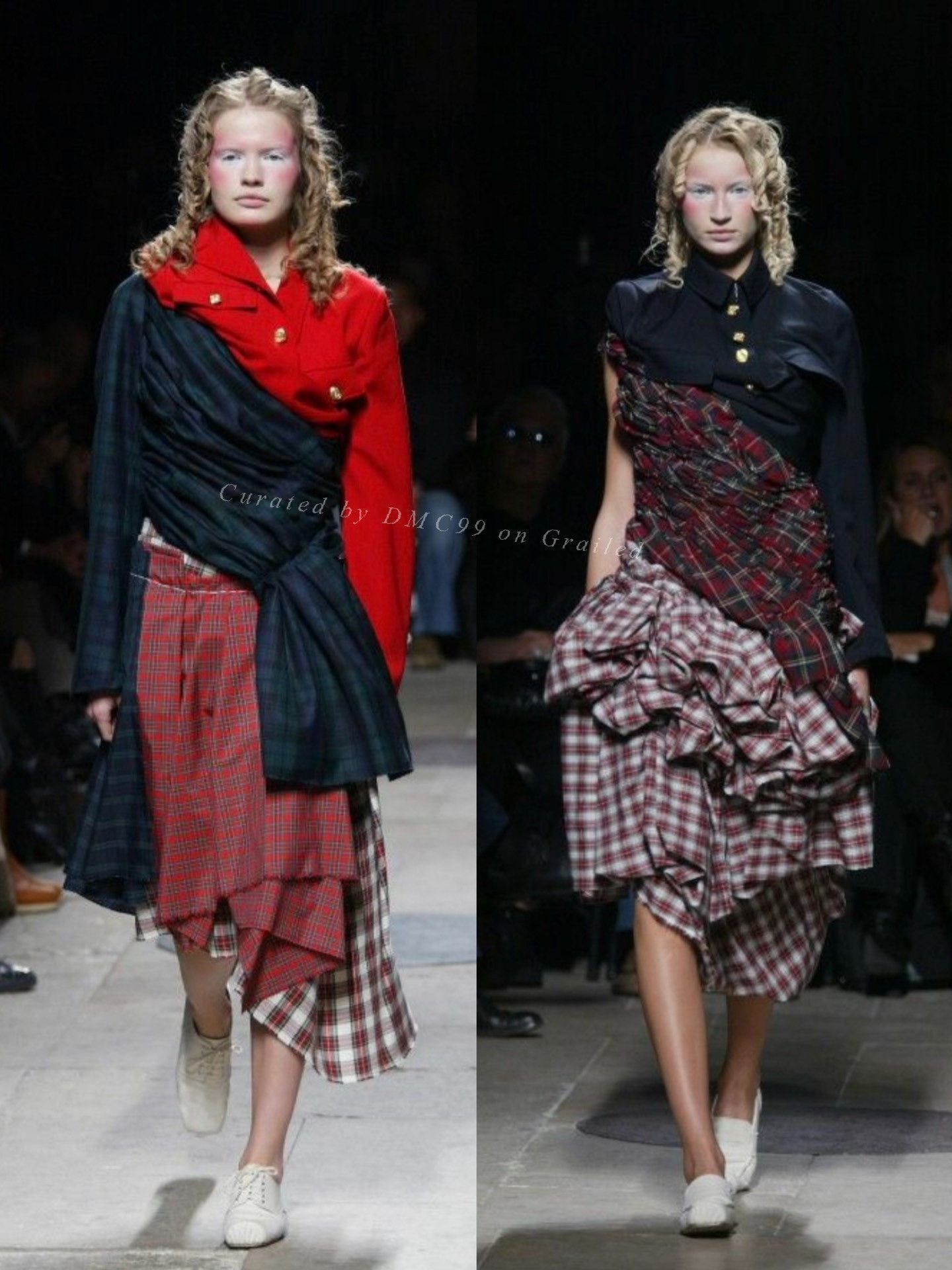 Comme des Garcons Comme des Garçons 2005 Runway Plaid Skirt Size 35" - 3 Thumbnail