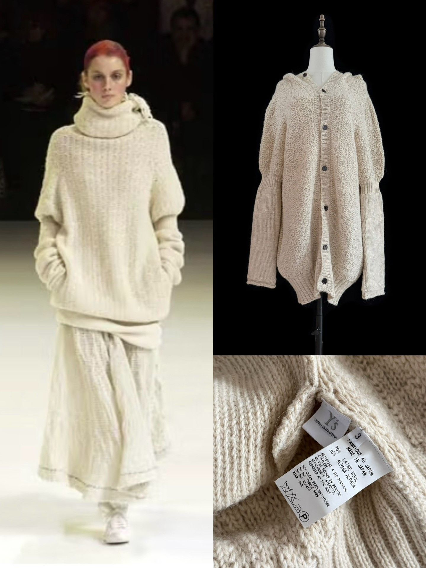 Yohji Yamamoto Yohji Yamamoto Y's 2003 Knit Coat Size L / US 10 / IT 46 - 8 Thumbnail