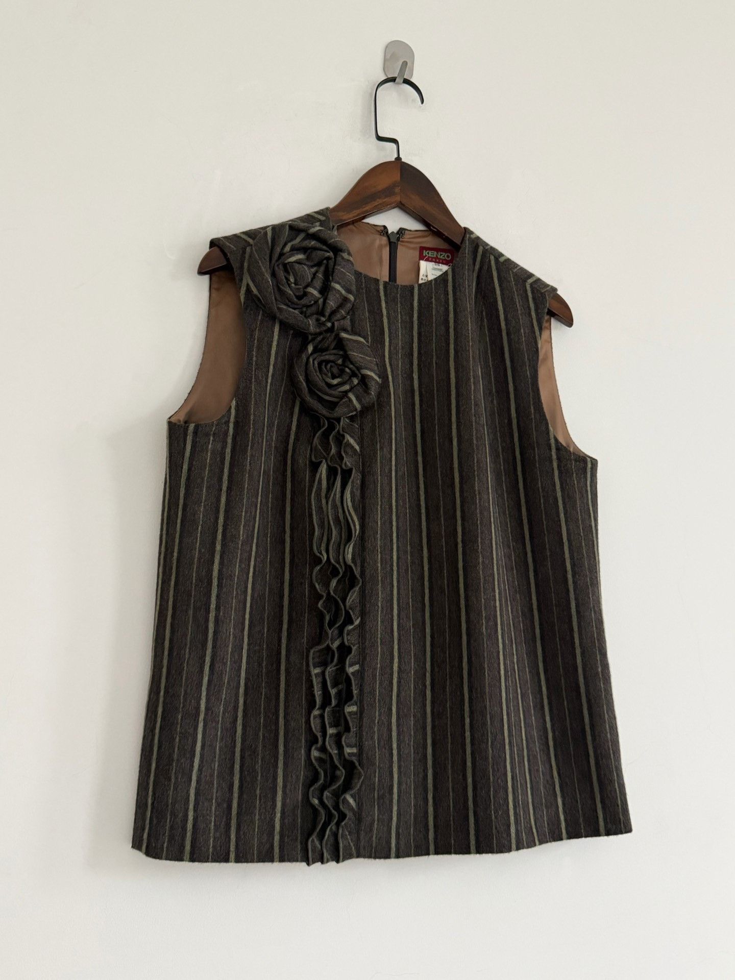 Kenzo Kenzo 1980s 3D Flower Wool Vest Size S / US 4 / IT 40 - 3 Thumbnail