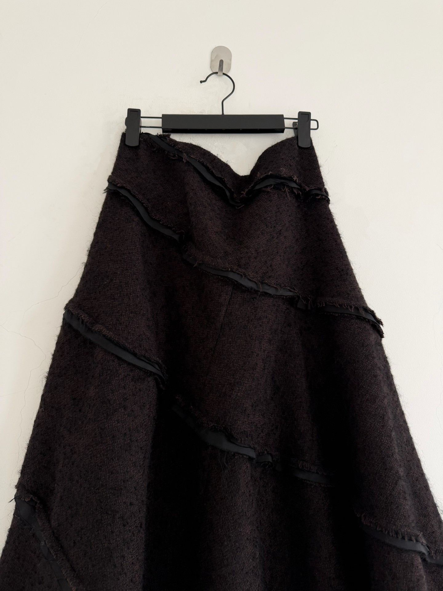 Junya Watanabe Junya Watanabe 2002 Wool Fringe Flared Skirt Size 34" / US 12 / IT 48 - 5 Thumbnail
