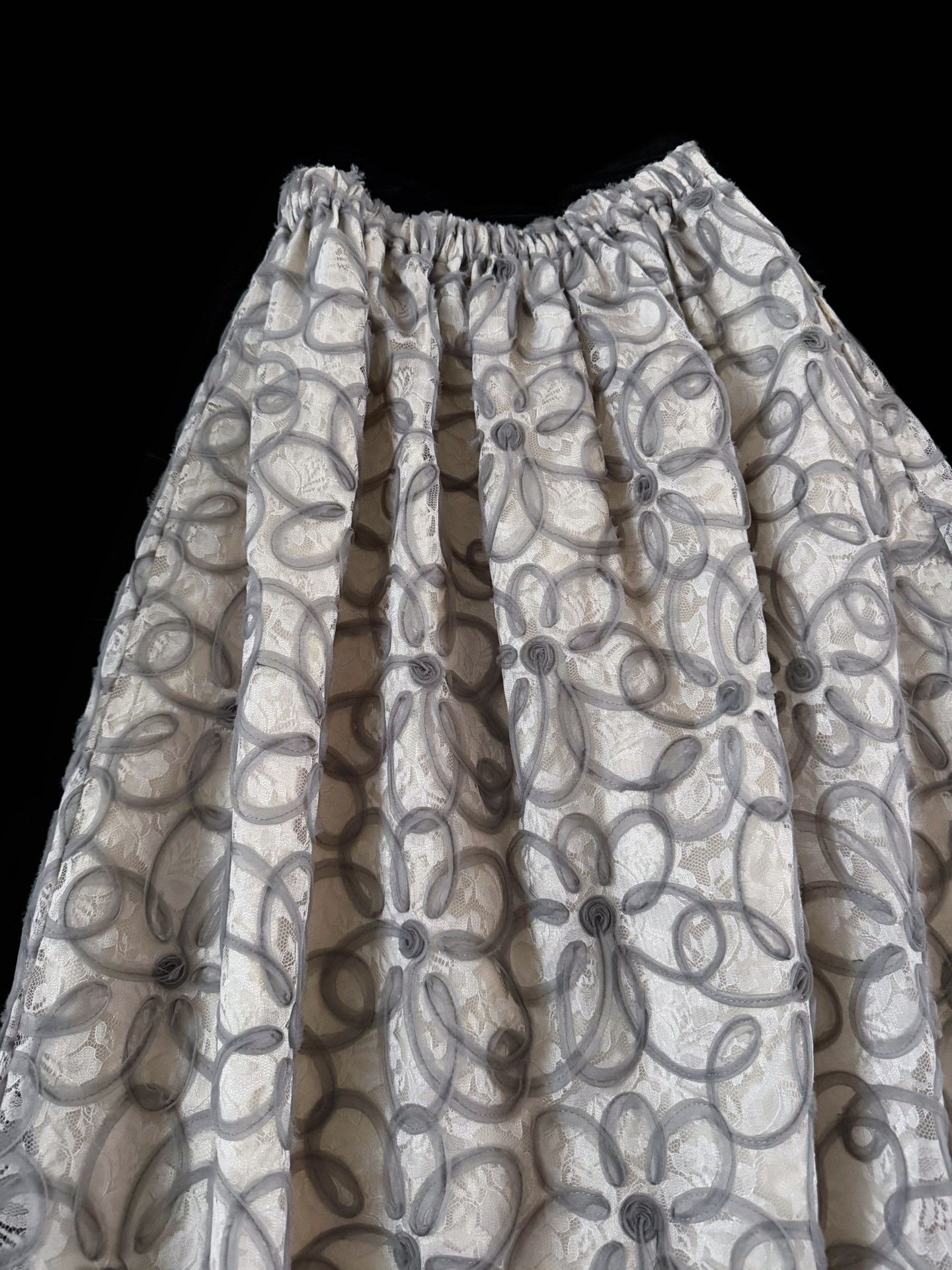 Comme des Garcons Comme des Garçons 2016 Tricot Lace Skirt Size 32" / US 10 / IT 46 - 3 Thumbnail