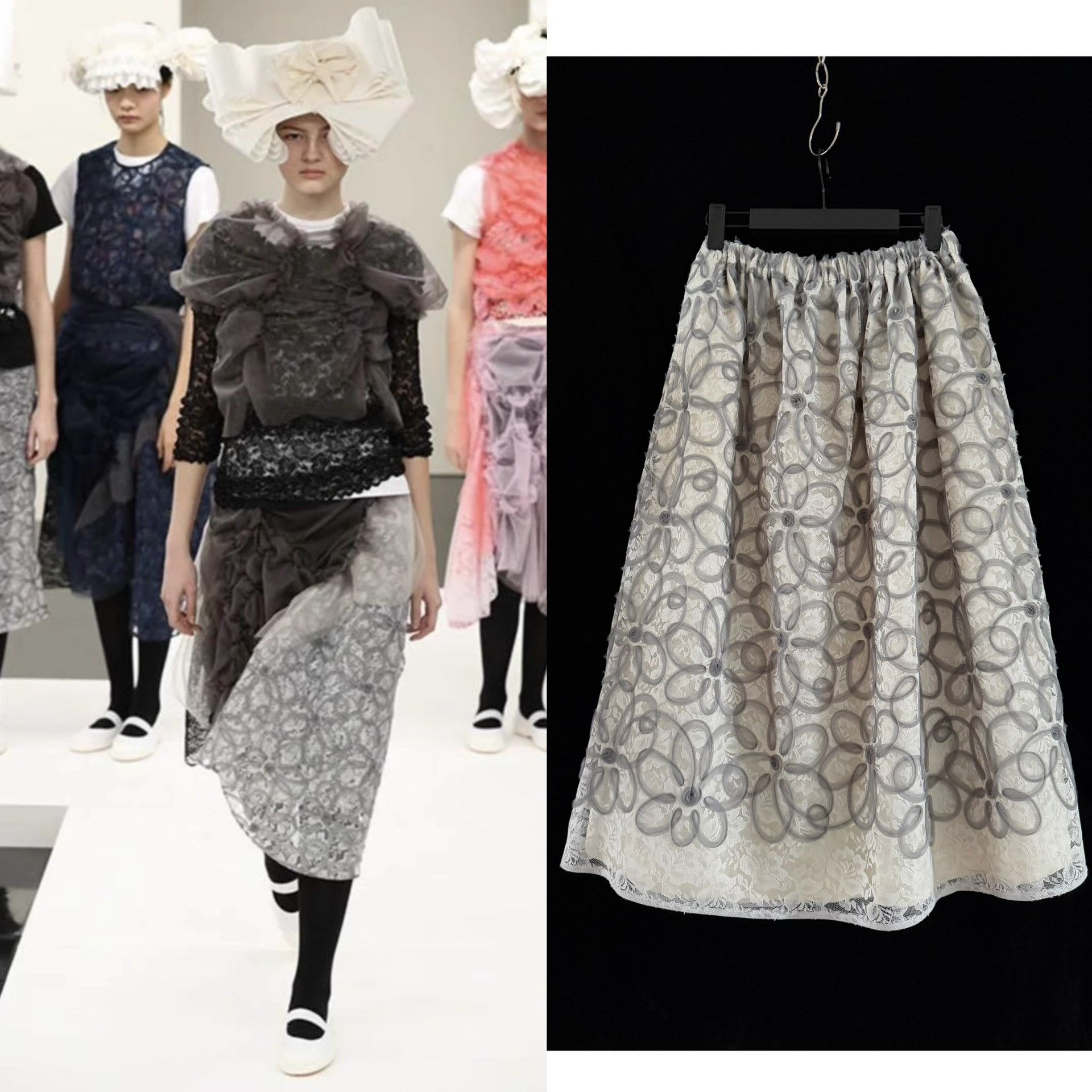 Comme des Garcons Comme des Garçons 2016 Tricot Lace Skirt Size 32" / US 10 / IT 46 - 9 Thumbnail