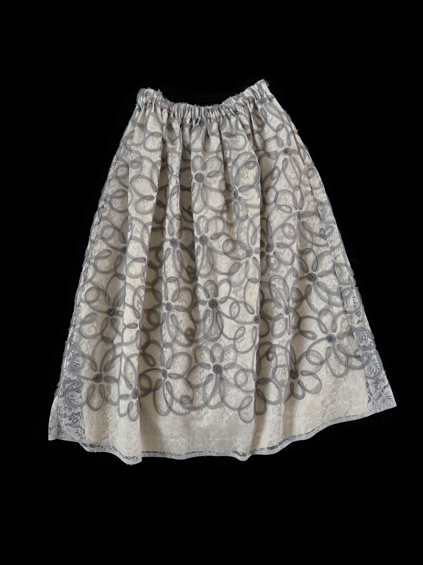 Comme des Garcons Comme des Garçons 2016 Tricot Lace Skirt Size 32" / US 10 / IT 46 - 2 Thumbnail