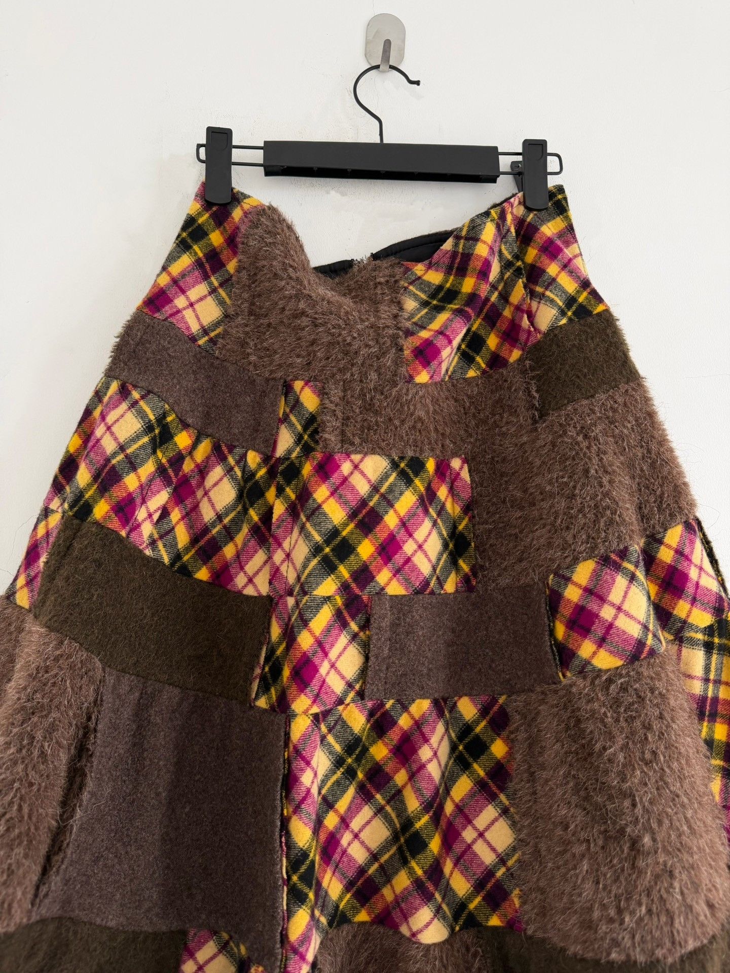 Rei Kawakubo Comme des Garçons 2005 Tricot Fur Patch Skirt Size 36" / US 14 / IT 50 - 3 Thumbnail