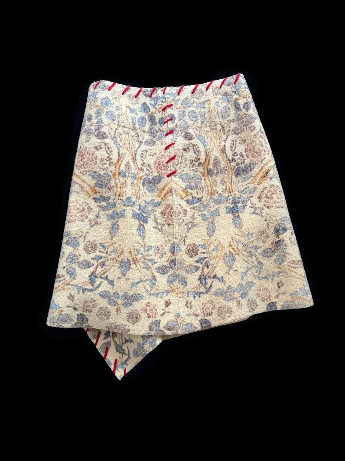 Issey Miyake Issey Miyake 2003 Wool Asymmetric Wrap Skirt Size 34" / US 12 / IT 48 - 4 Thumbnail