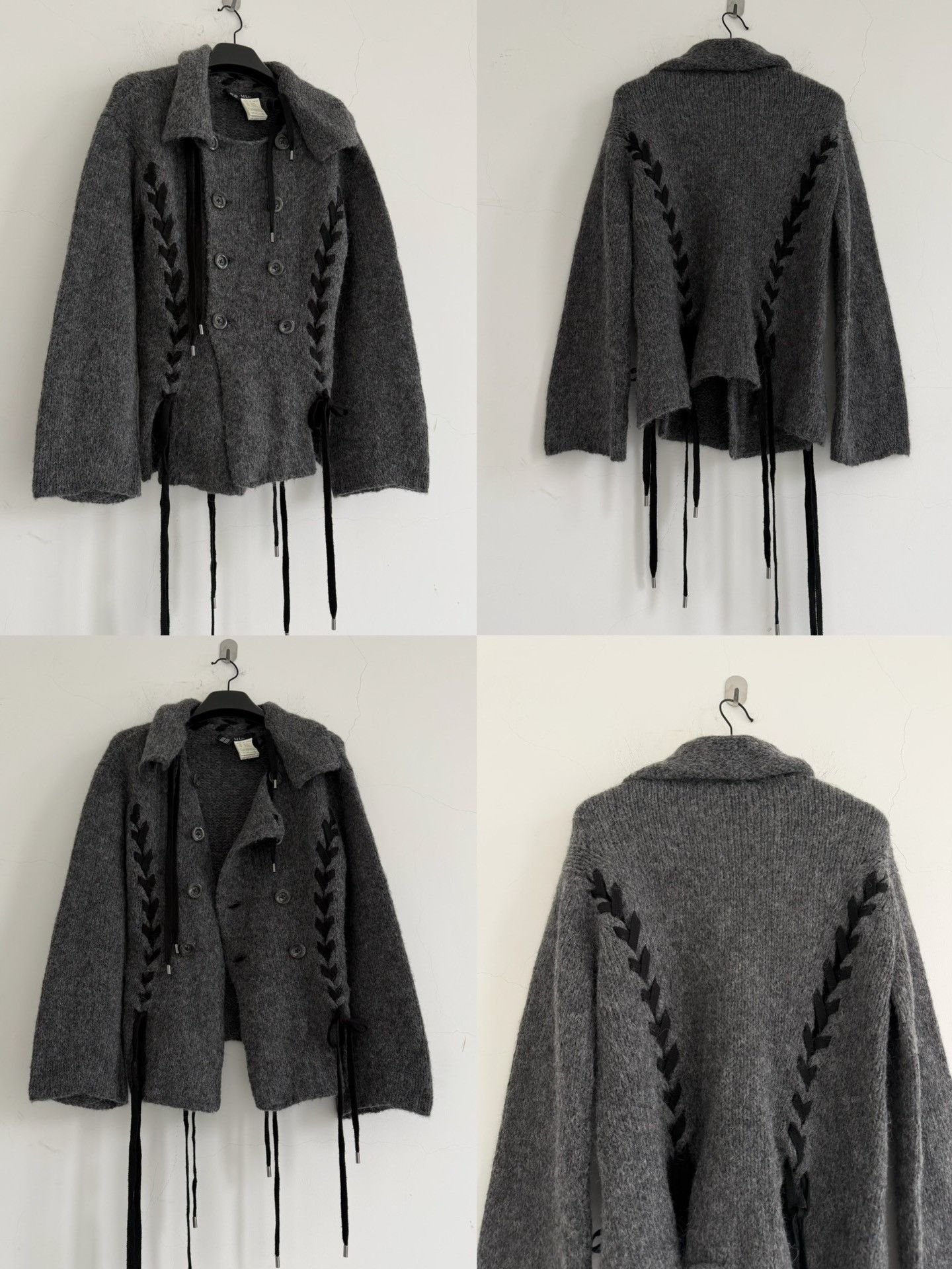 Limi Feu Limi Feu Tie Detail Knit Coat Size S / US 4 / IT 40 - 9 Thumbnail