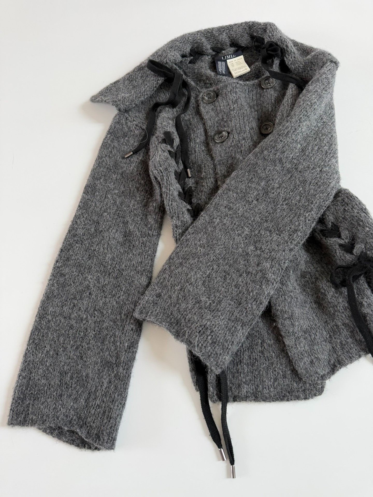 Limi Feu Limi Feu Tie Detail Knit Coat Size S / US 4 / IT 40 - 4 Thumbnail