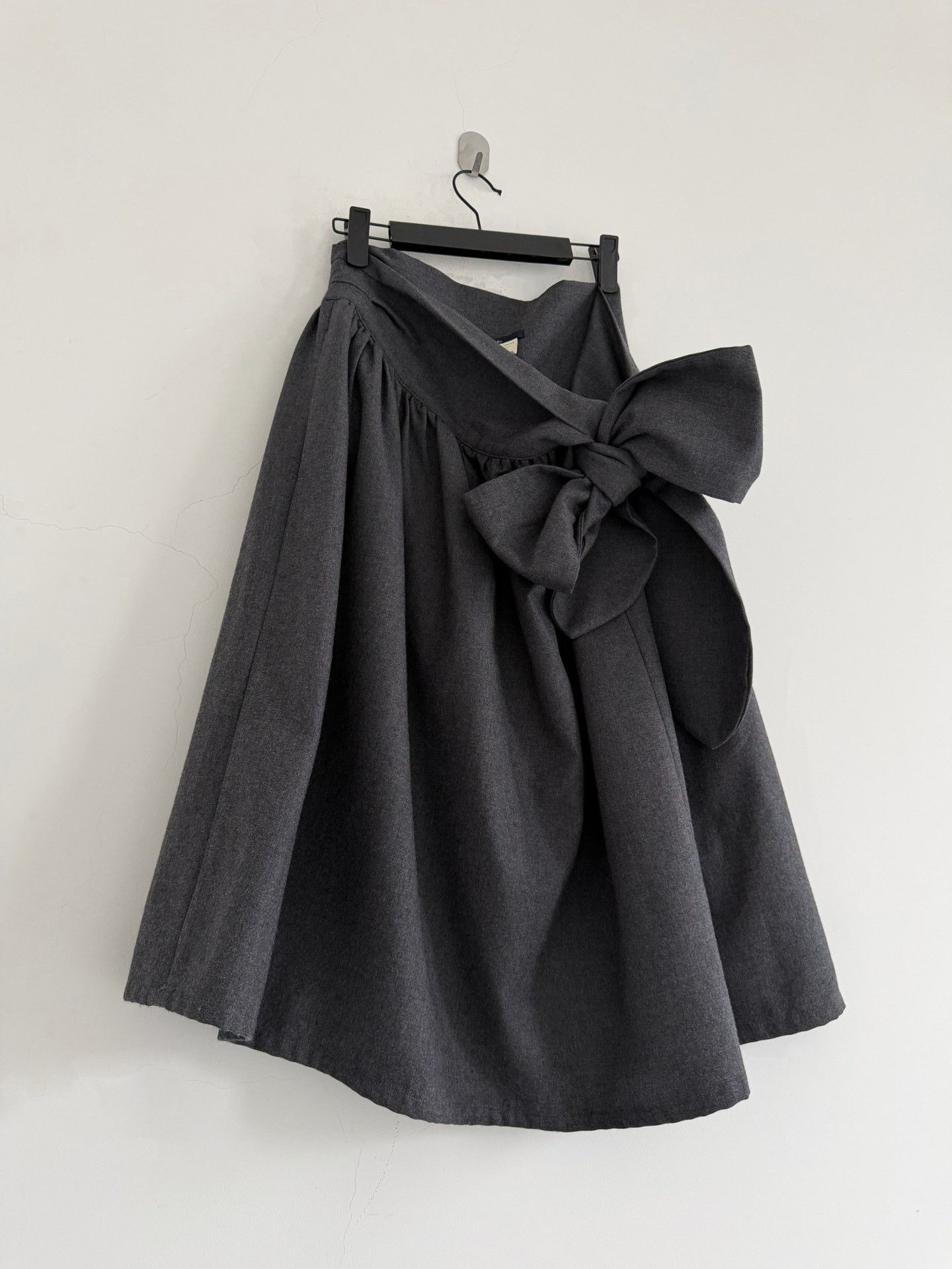 Limi Feu Limi Feu Wool Tie-Waist Skirt Size 40" / US 18 - 3 Thumbnail