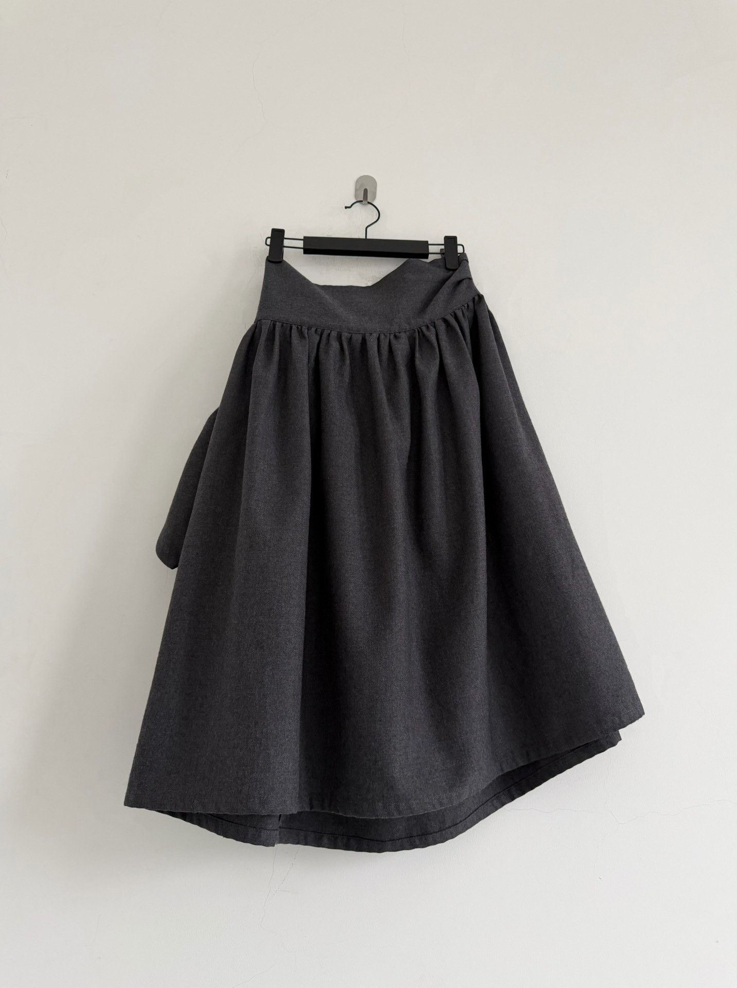 Limi Feu Limi Feu Wool Tie-Waist Skirt Size 40" / US 18 - 2 Thumbnail