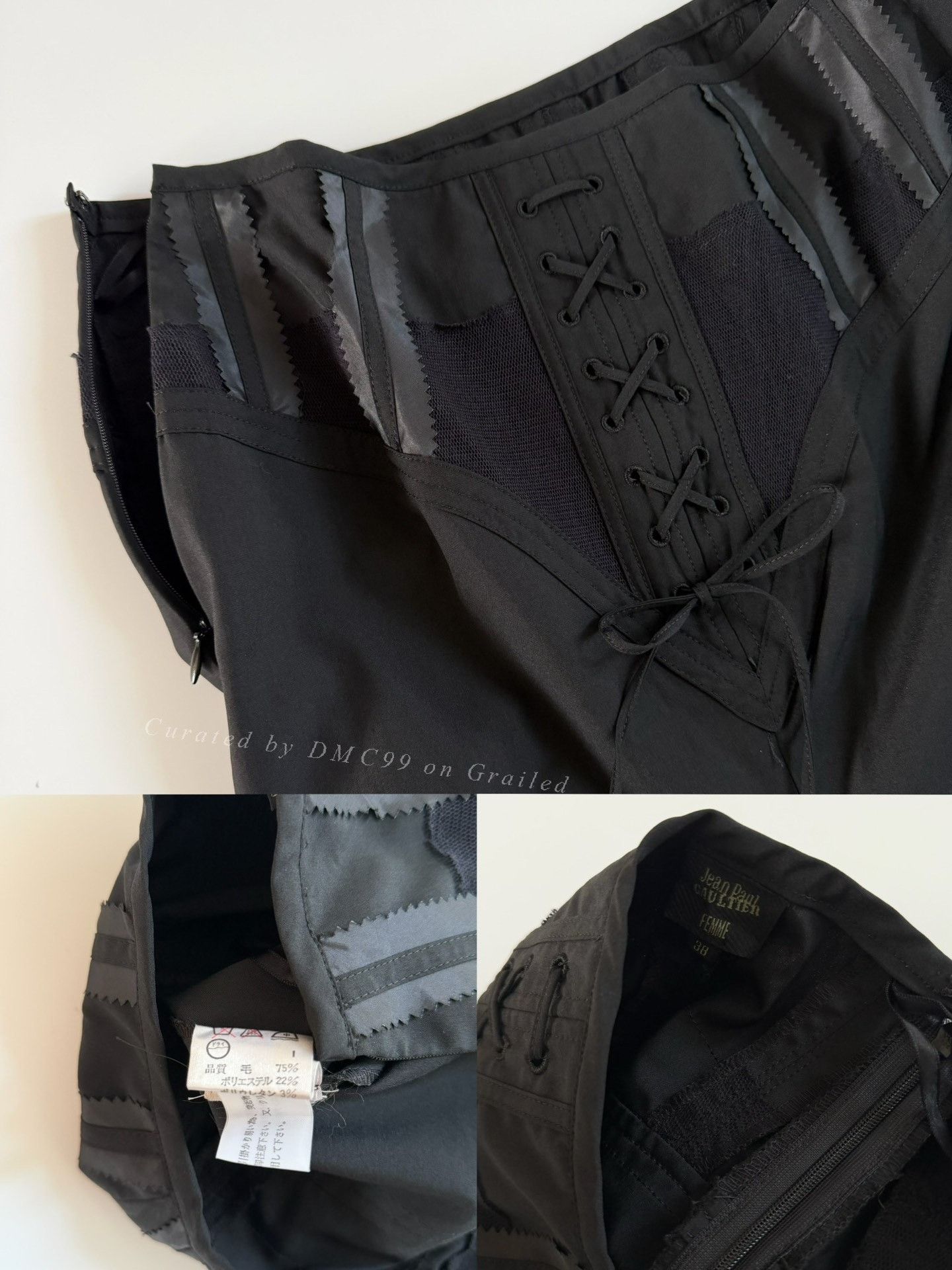 Jean Paul Gaultier Jean Paul Gaultier Vintage Wrap Mermaid Skirt Size 38" / US 16 / IT 52 - 8 Thumbnail