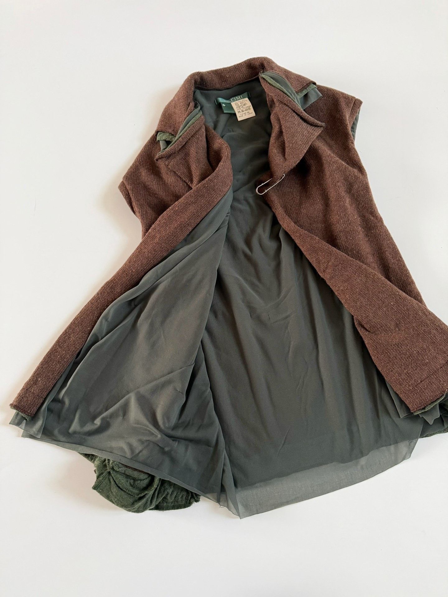 Yohji Yamamoto Y's bis Limi Layered Knit Vest Size S / US 4 / IT 40 - 3 Thumbnail