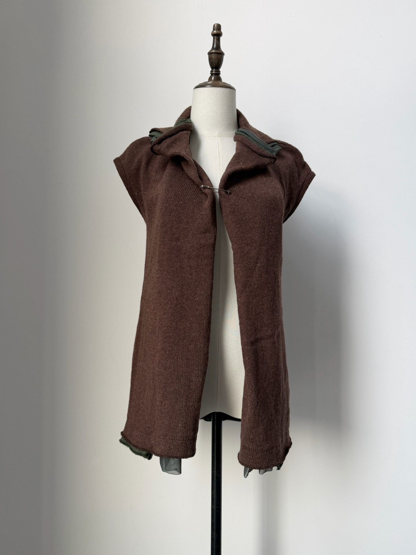 Yohji Yamamoto Y's bis Limi Layered Knit Vest Size S / US 4 / IT 40 - 6 Thumbnail