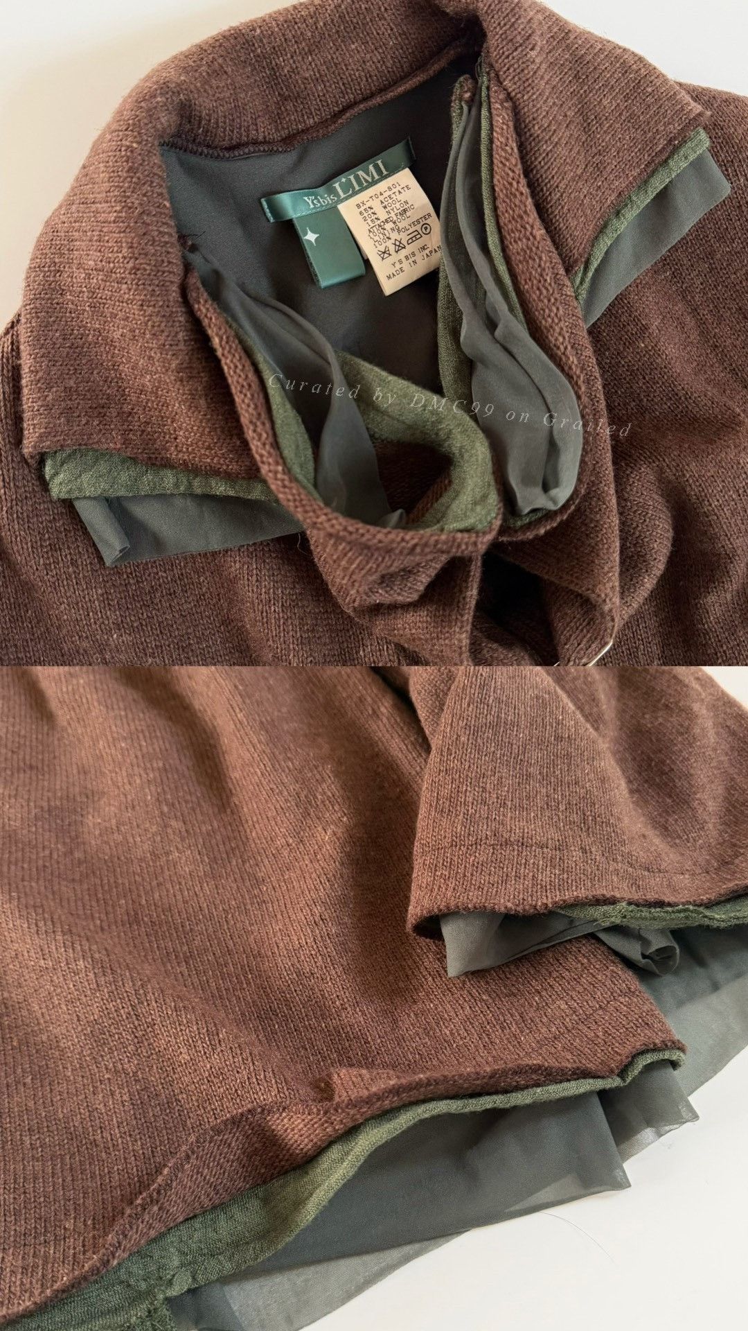 Yohji Yamamoto Y's bis Limi Layered Knit Vest Size S / US 4 / IT 40 - 5 Thumbnail