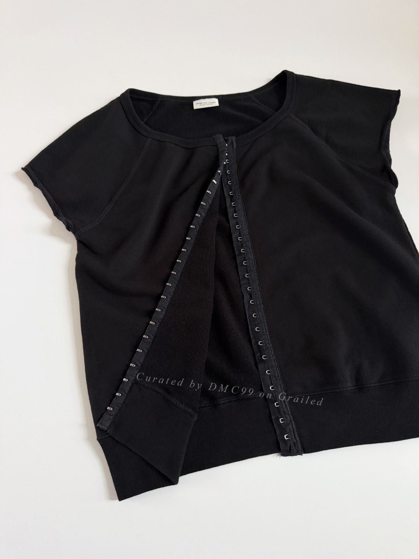 Dries Van Noten Dries Van Noten Vintage Terry Cloth Short Sleeve Top Size XS / US 0-2 / IT 36-38 - 2 Thumbnail