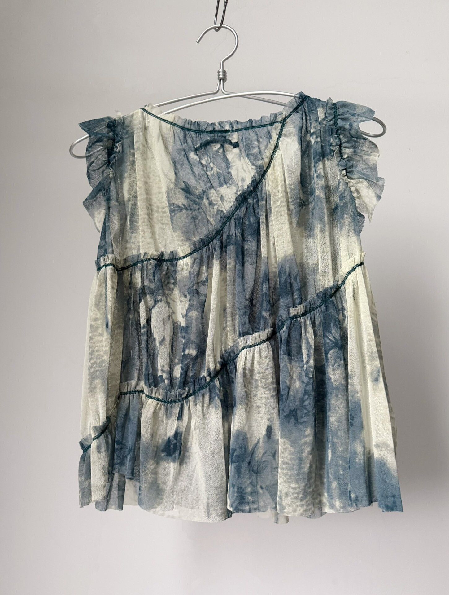 Jean Paul Gaultier Jean Paul Gaultier Ink Wash Mesh Top Size S / US 4 / IT 40 - 6 Thumbnail