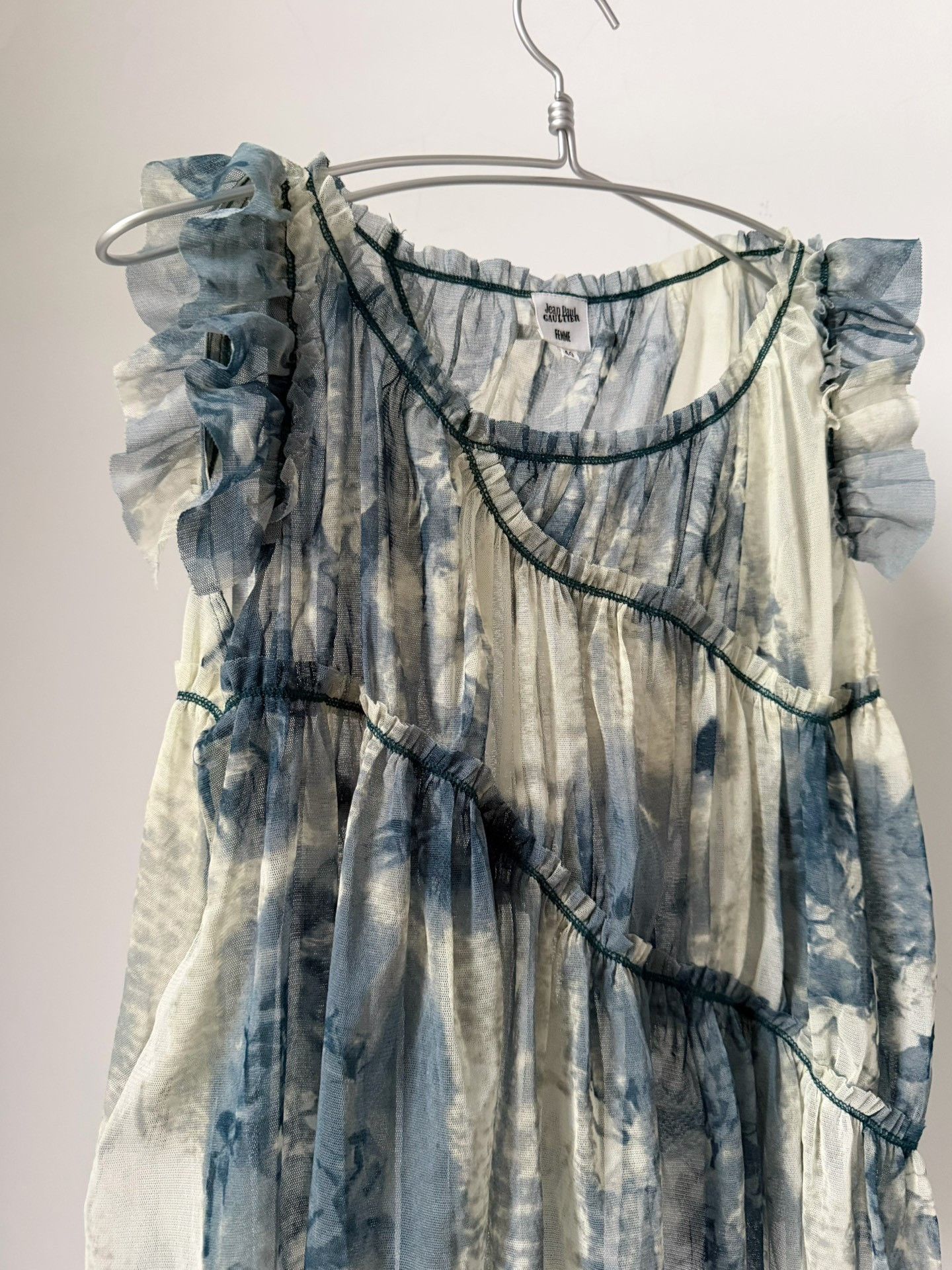 Jean Paul Gaultier Jean Paul Gaultier Ink Wash Mesh Top Size S / US 4 / IT 40 - 8 Thumbnail