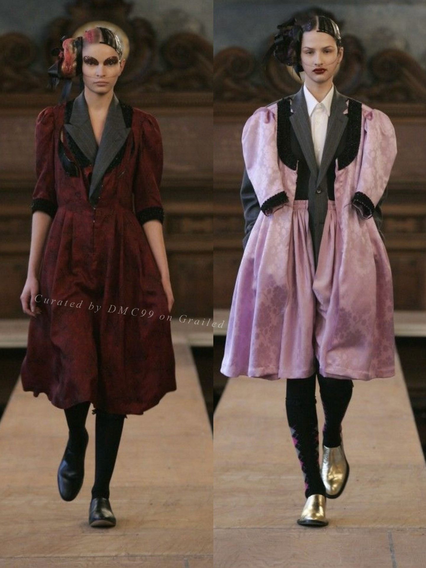 Rei Kawakubo Comme des Garçons 2006 Velvet Dress Size S / US 4 / IT 40 - 9 Thumbnail