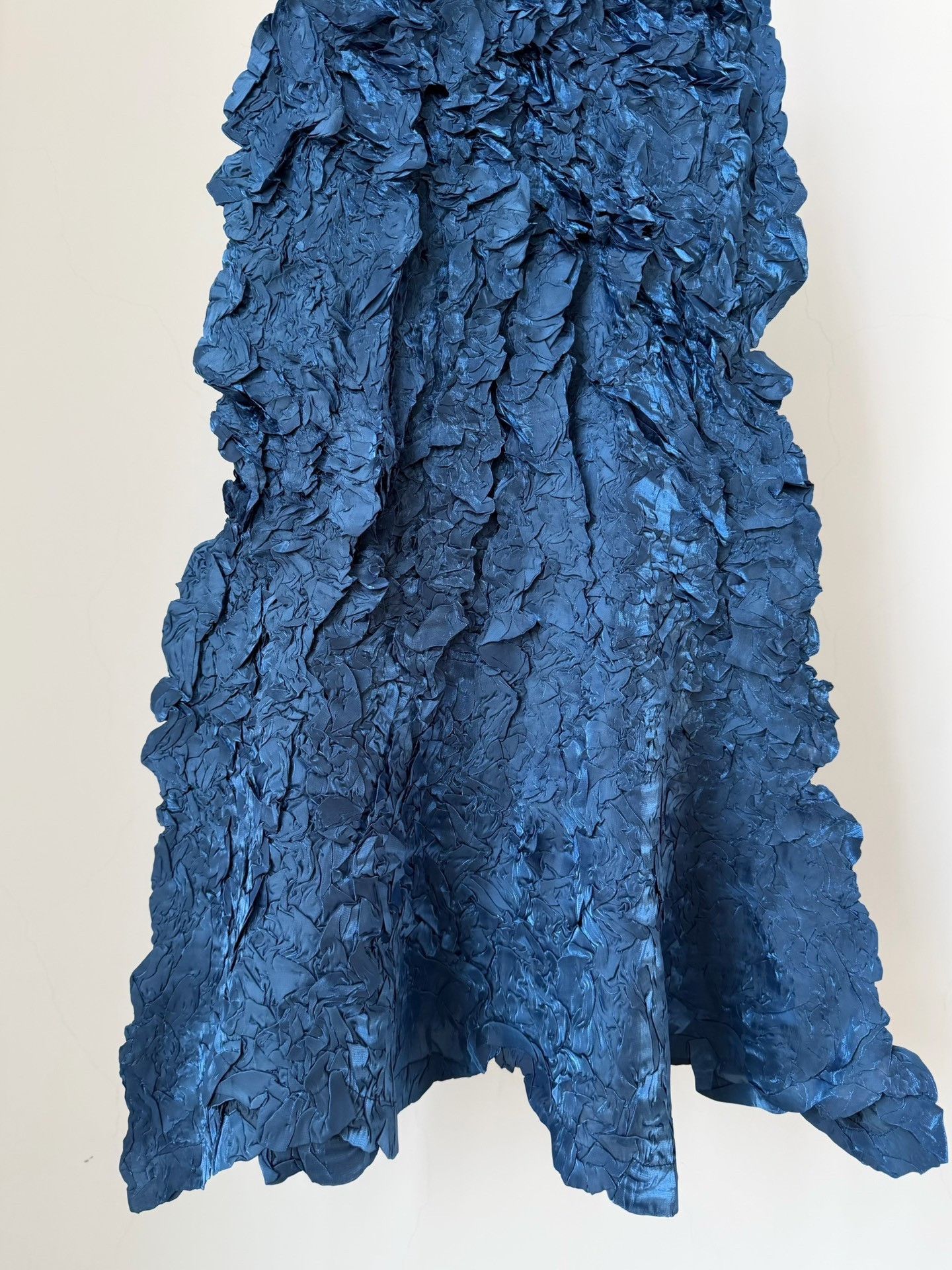 Issey Miyake Issey Miyake 1999 Metallic Blue Skirt Size 32" / US 10 / IT 46 - 7 Thumbnail