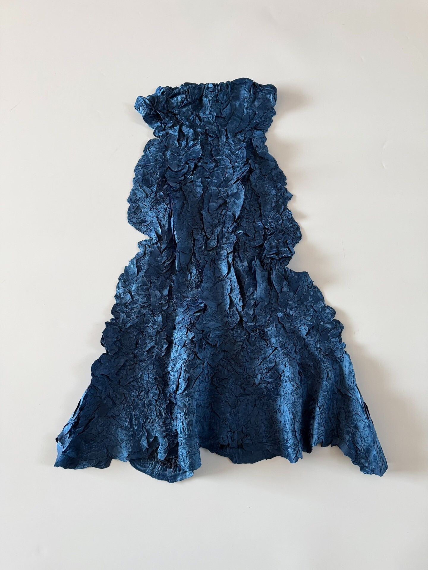 Issey Miyake Issey Miyake 1999 Metallic Blue Skirt Size 32" / US 10 / IT 46 - 9 Thumbnail