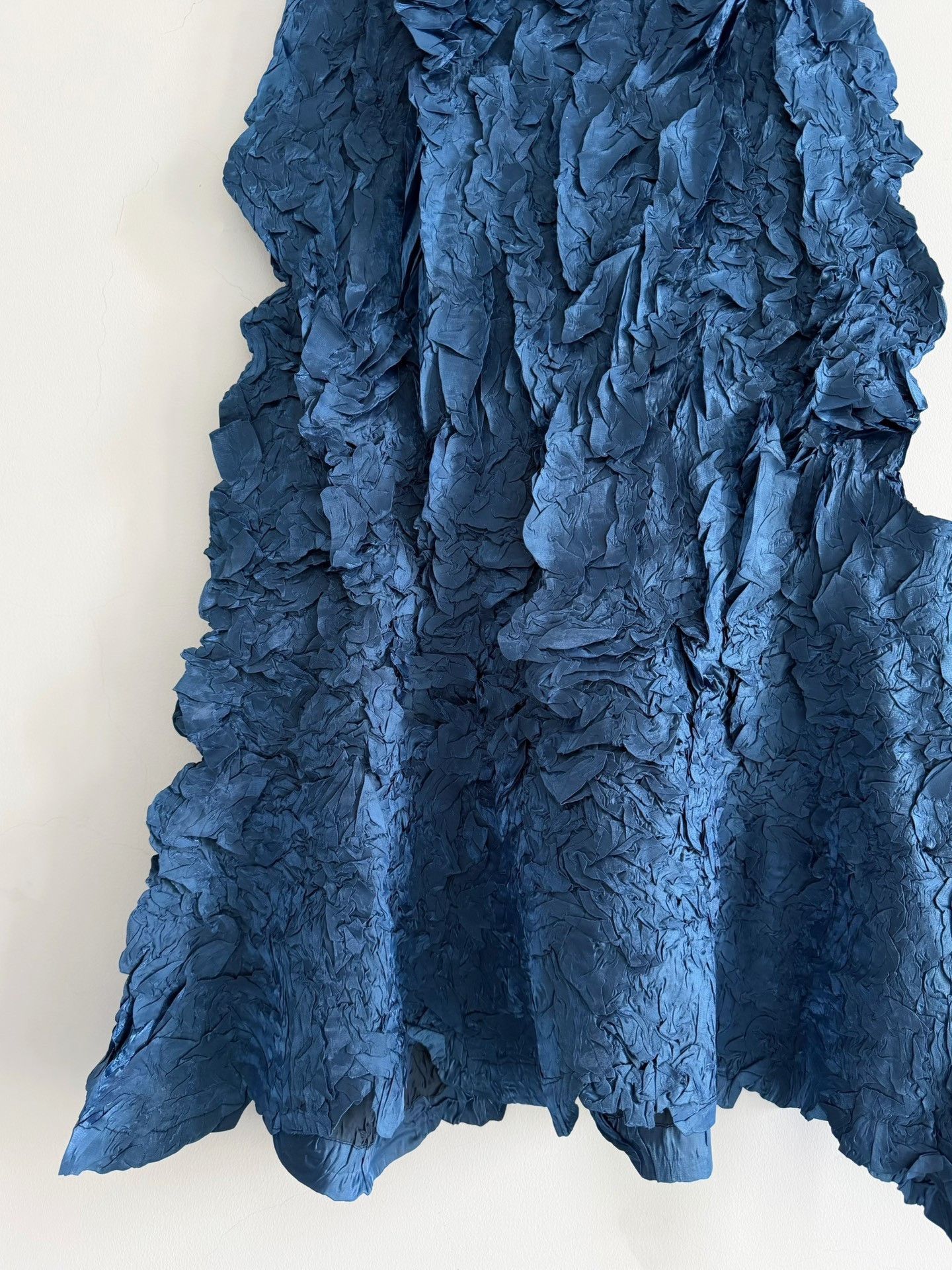 Issey Miyake Issey Miyake 1999 Metallic Blue Skirt Size 32" / US 10 / IT 46 - 3 Thumbnail
