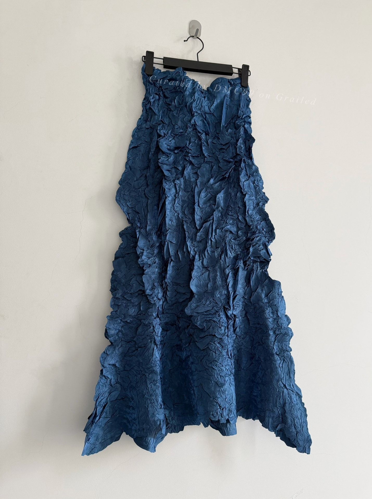 Issey Miyake Issey Miyake 1999 Metallic Blue Skirt Size 32" / US 10 / IT 46 - 5 Thumbnail