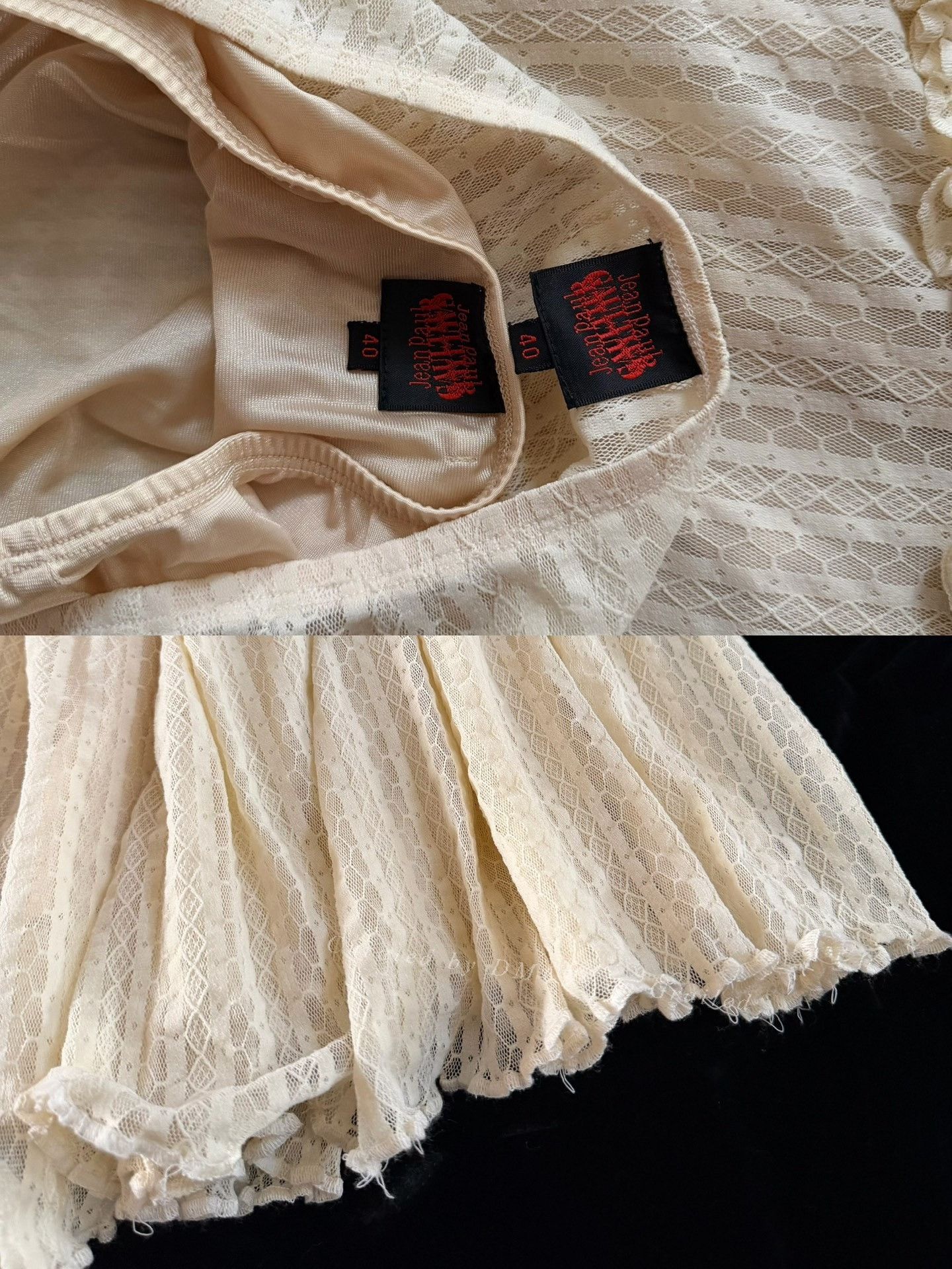 Jean Paul Gaultier Jean Paul Gaultier Vintage Mesh Tulle Skirt Size 40" / US 18 - 9 Thumbnail