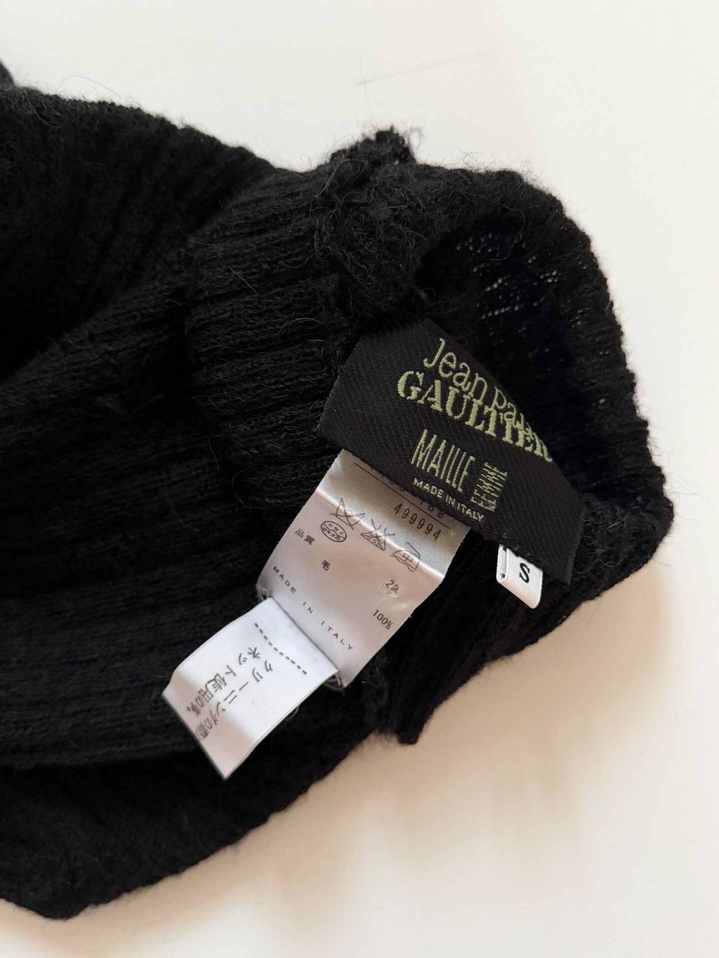 Jean Paul Gaultier Jean Paul Gaultier 90s Vintage Chinese Knot High Neck Sweater Size S / US 4 / IT 40 - 9 Thumbnail