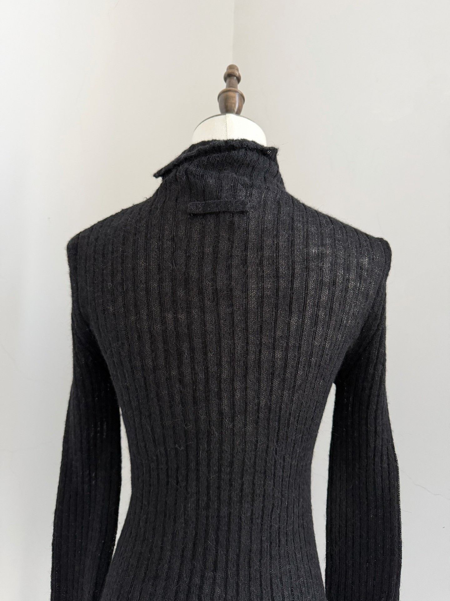 Jean Paul Gaultier Jean Paul Gaultier 90s Vintage Chinese Knot High Neck Sweater Size S / US 4 / IT 40 - 5 Thumbnail