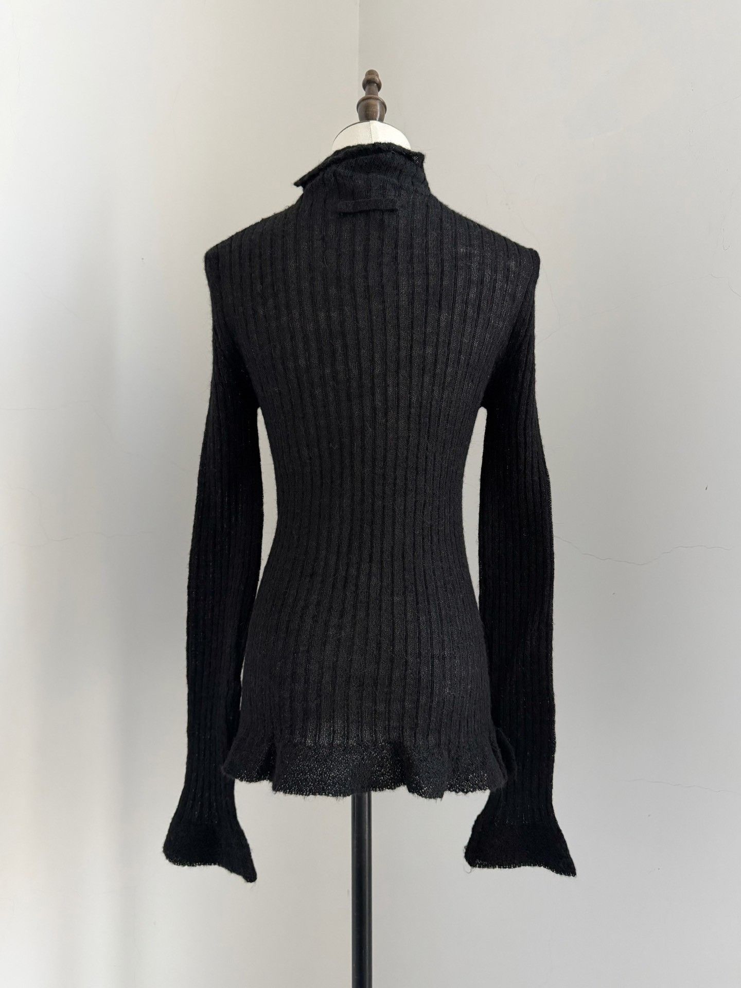 Jean Paul Gaultier Jean Paul Gaultier 90s Vintage Chinese Knot High Neck Sweater Size S / US 4 / IT 40 - 3 Thumbnail