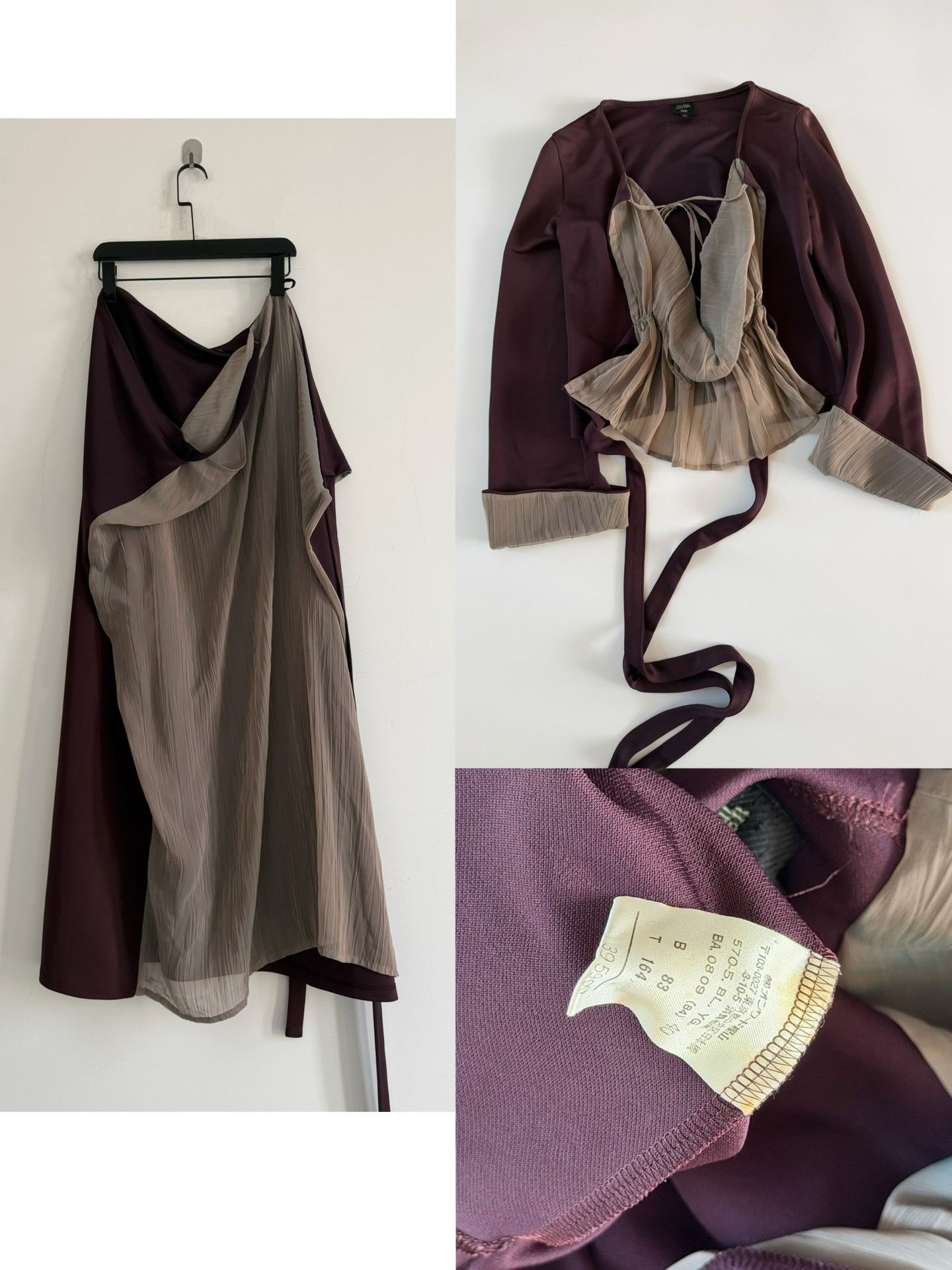 Jean Paul Gaultier Jean Paul Gaultier 1990s Runway Top & Skirt Set Size 40" / US 18 - 8 Thumbnail