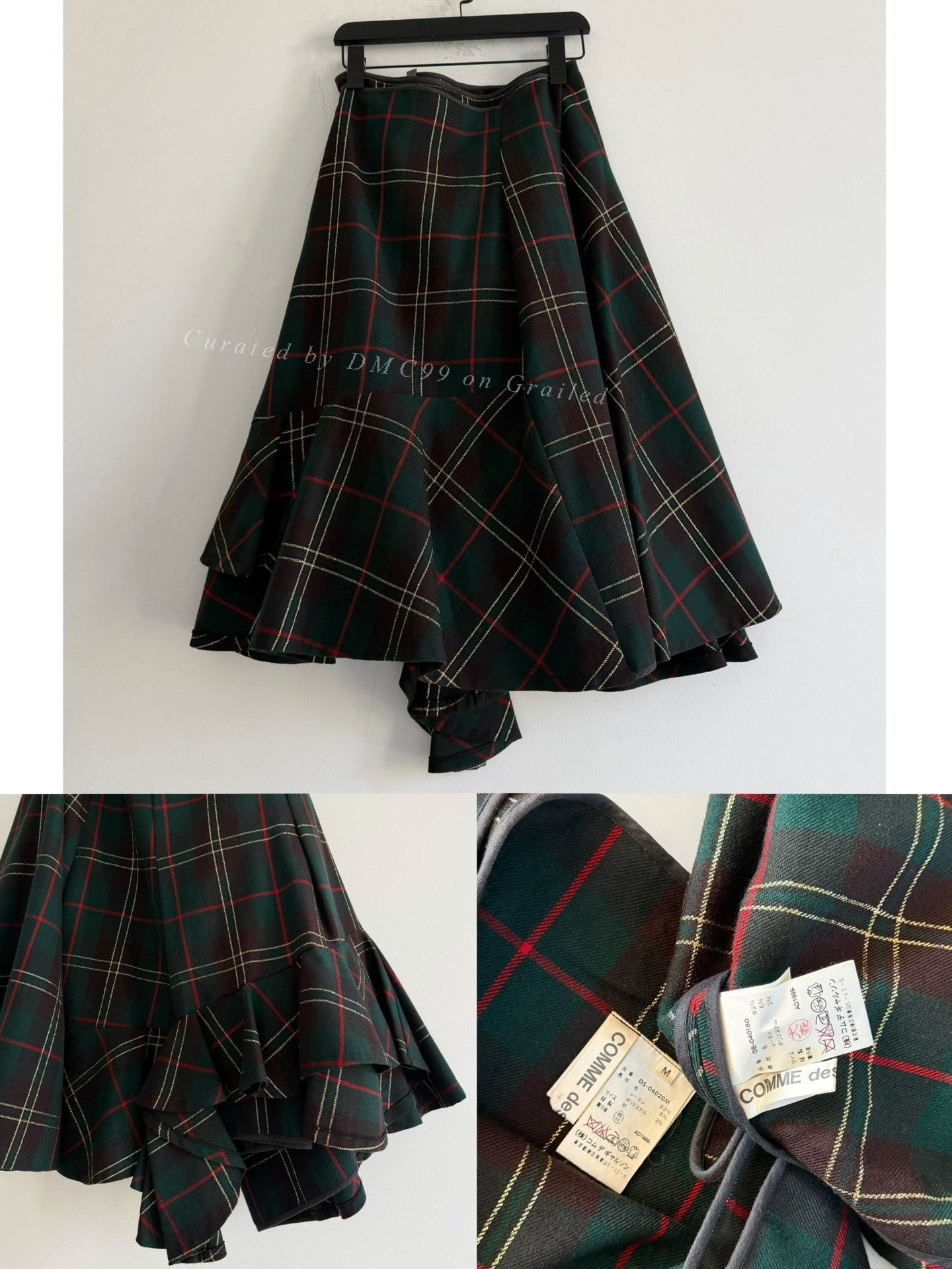 Rei Kawakubo Comme des Garçons 1999 Top & Skirt Set Size 38" / US 16 / IT 52 - 8 Thumbnail