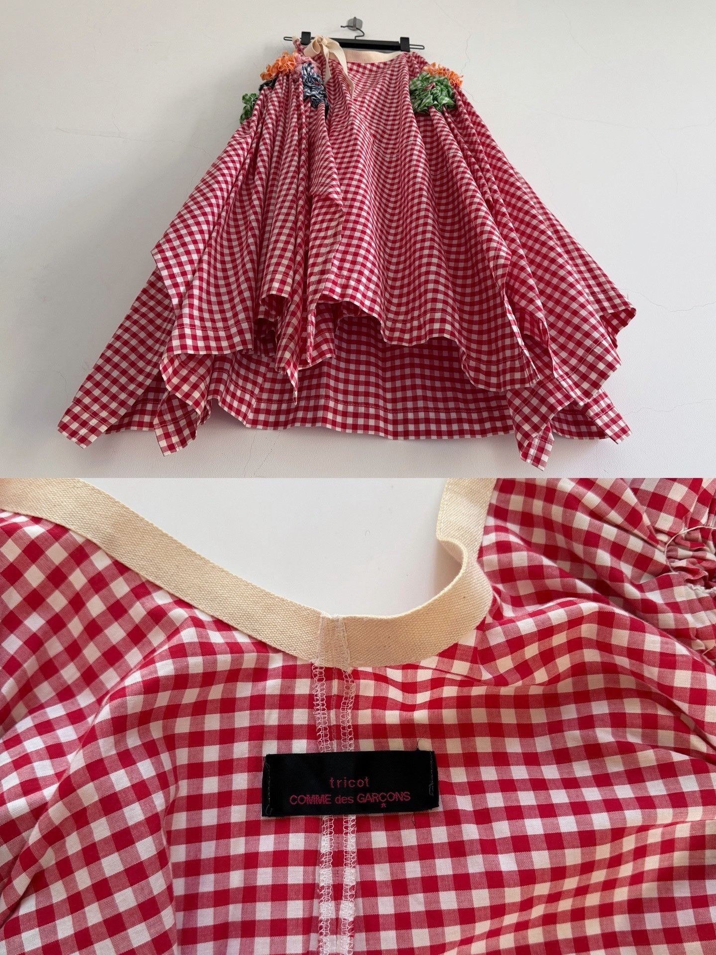 Comme des Garcons Comme des Garçons Tricot Apron Skirt Size 33" - 7 Thumbnail