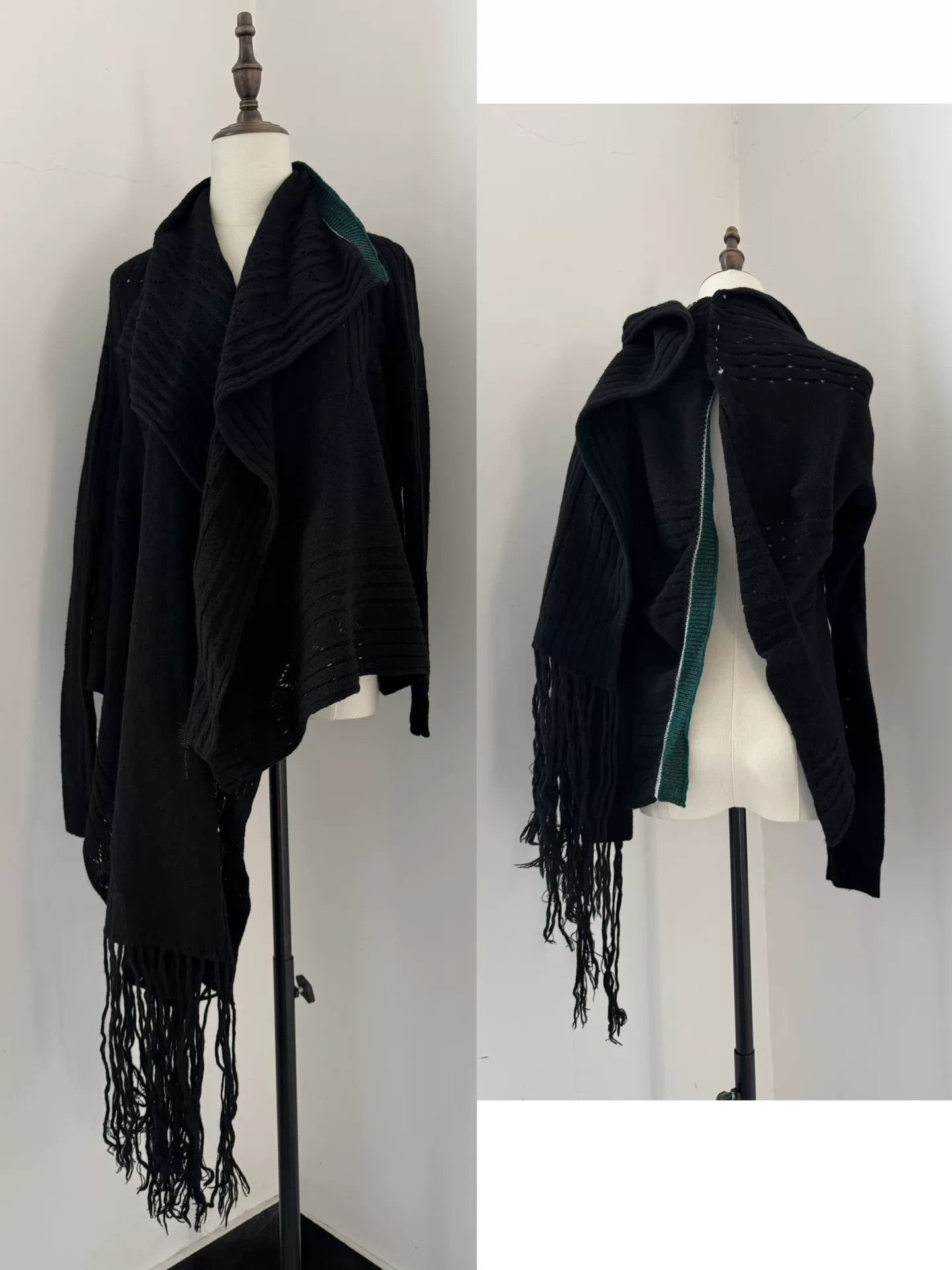 Yohji Yamamoto Yohji Yamamoto Y's 2003 Runway Knit Cardigan Size L / US 10 / IT 46 - 3 Thumbnail