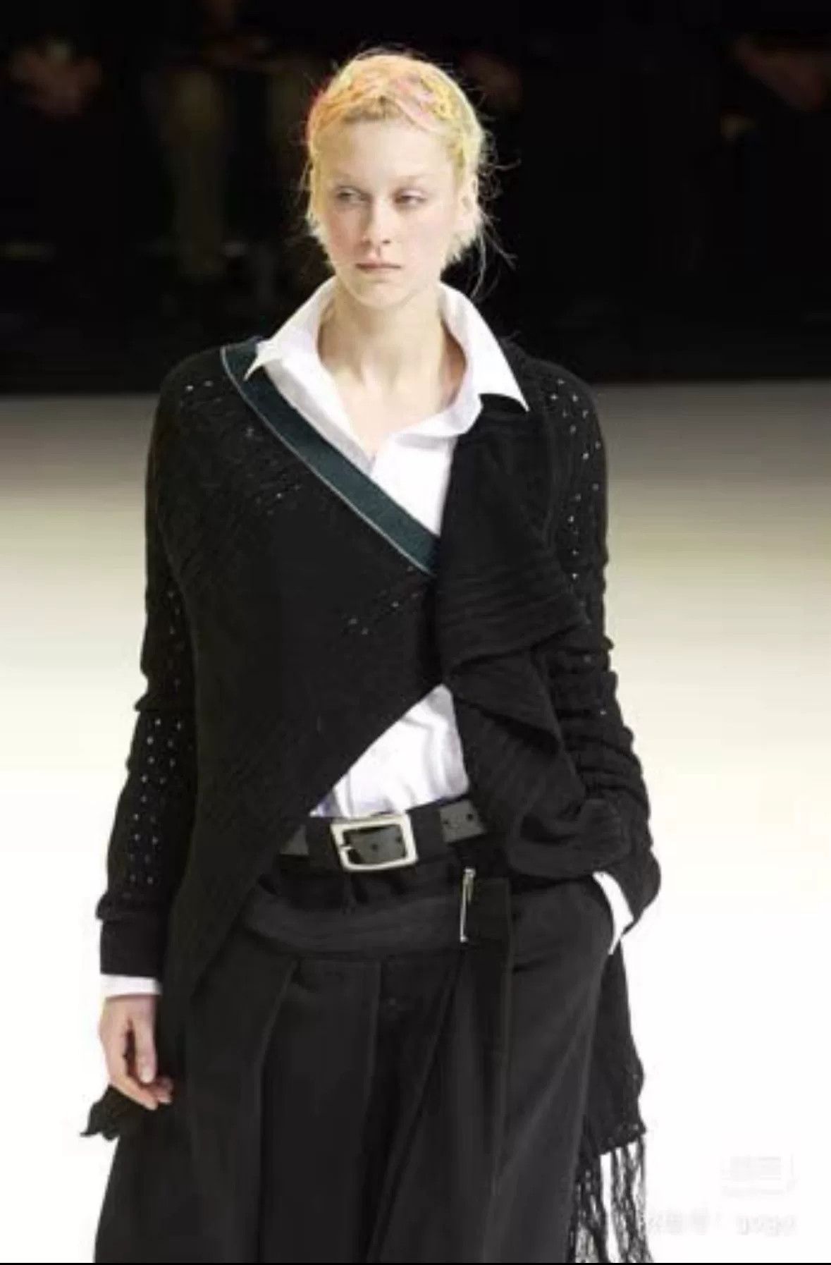 Yohji Yamamoto Yohji Yamamoto Y's 2003 Runway Knit Cardigan Size L / US 10 / IT 46 - 4 Thumbnail