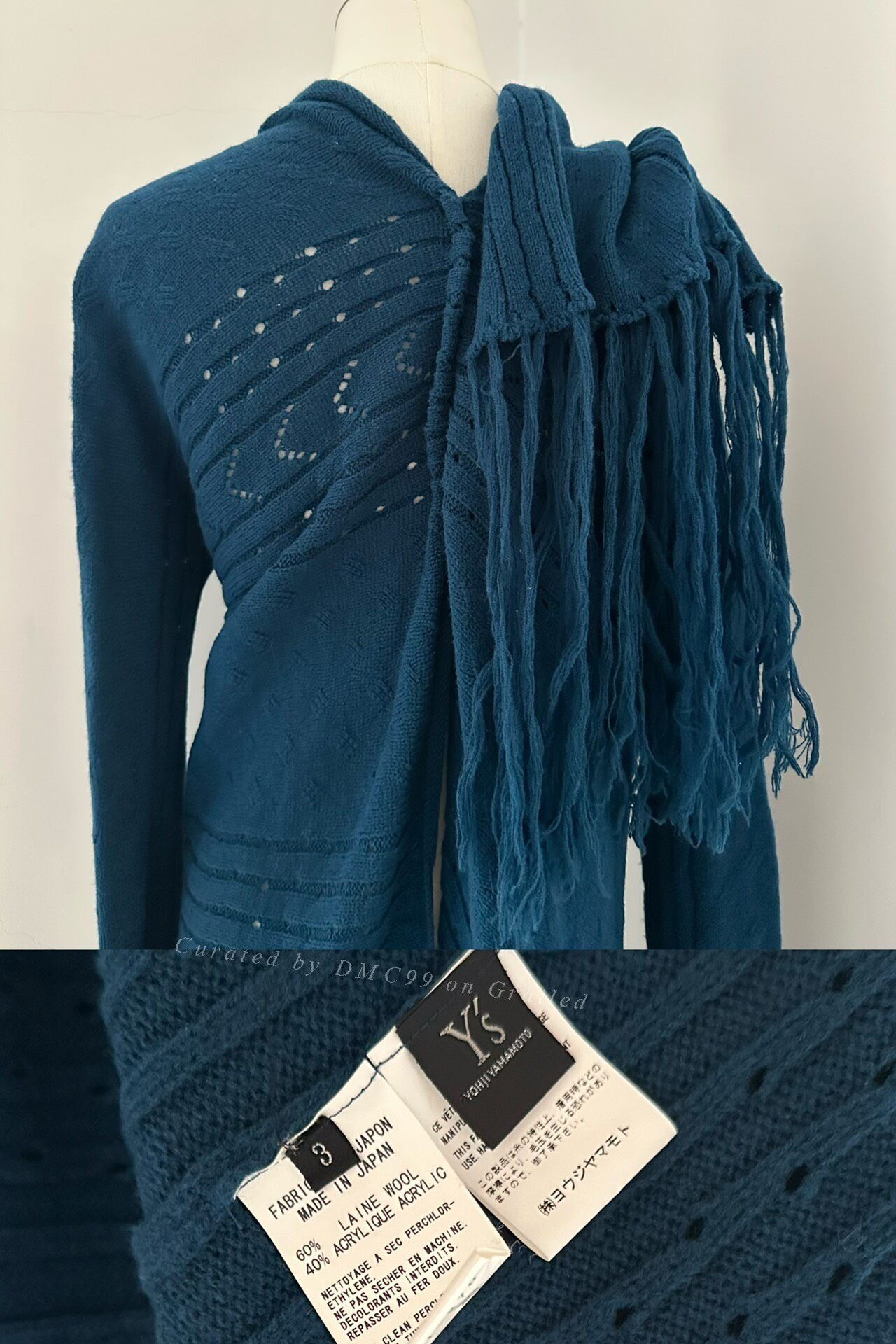 Yohji Yamamoto Yohji Yamamoto Y's 2003 Runway Knit Cardigan Size L / US 10 / IT 46 - 9 Thumbnail