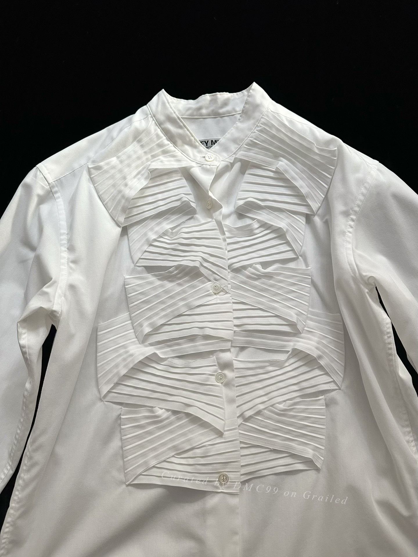 Issey Miyake Issey Miyake Origami Decor White Shirt Size US M / EU 48-50 / 2 - 2 Thumbnail