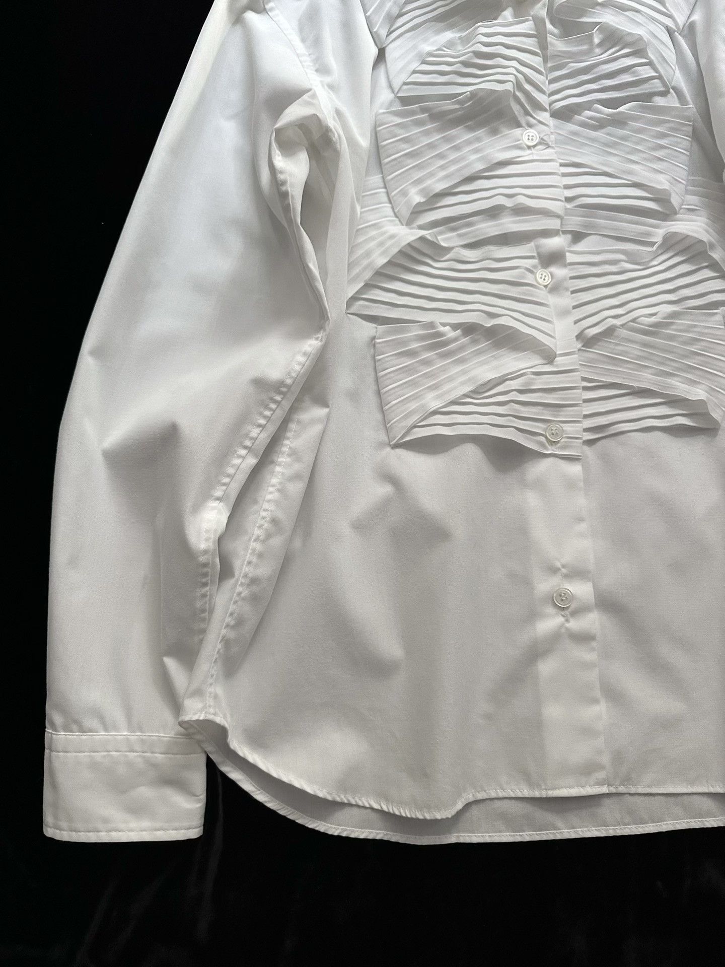 Issey Miyake Issey Miyake Origami Decor White Shirt Size US M / EU 48-50 / 2 - 6 Thumbnail