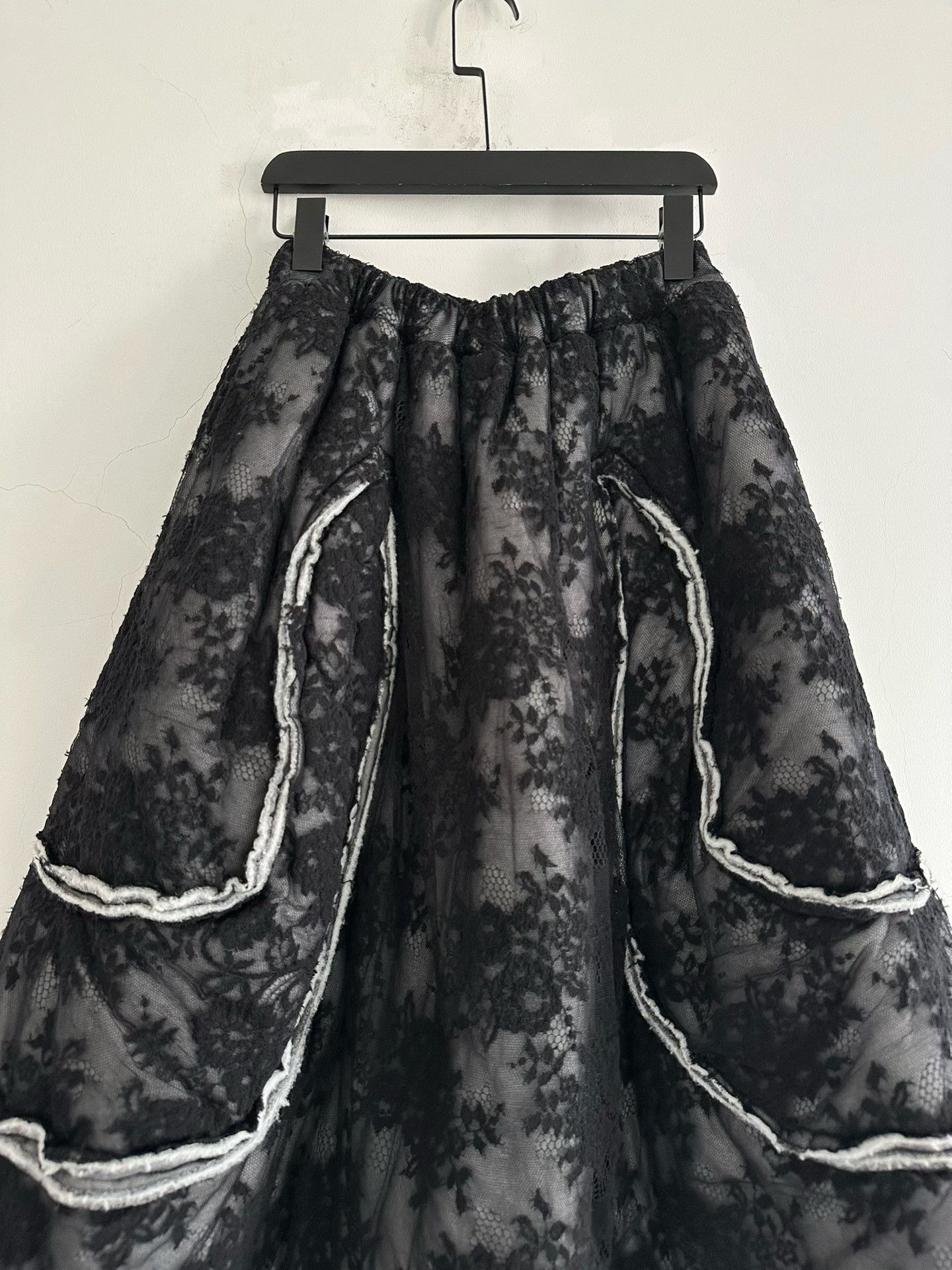 Rei Kawakubo Comme des Garçons 2017 Wool Lace Skirt Size 32" / US 10 / IT 46 - 3 Thumbnail