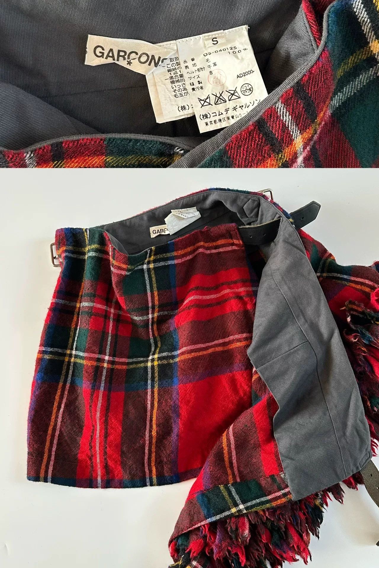 Rei Kawakubo Comme des Garçons 2000 Runway Structured Pleated Skirt Size 36" / US 14 / IT 50 - 8 Thumbnail