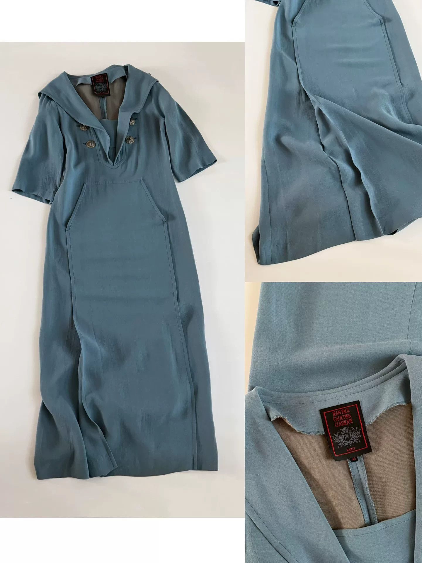 Jean Paul Gaultier Jean Paul Gaultier 90s Vintage Sailor Dress Size S / US 4 / IT 40 - 9 Thumbnail